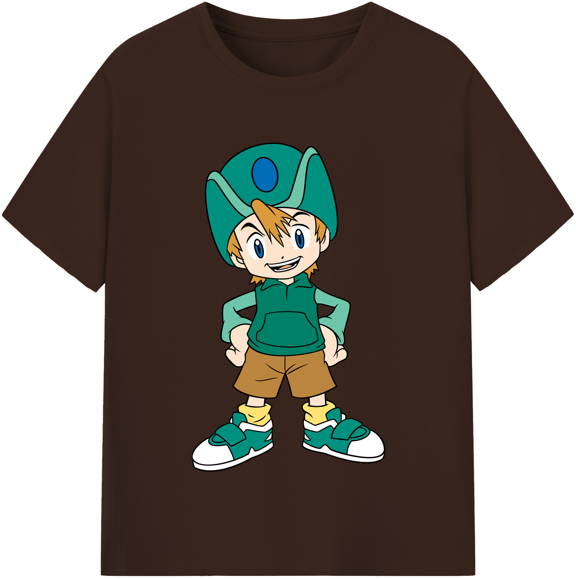 （画像用） Digimon デジタルモンスター/デジモン 綿100％半袖Tシャツ（フロントプリント）