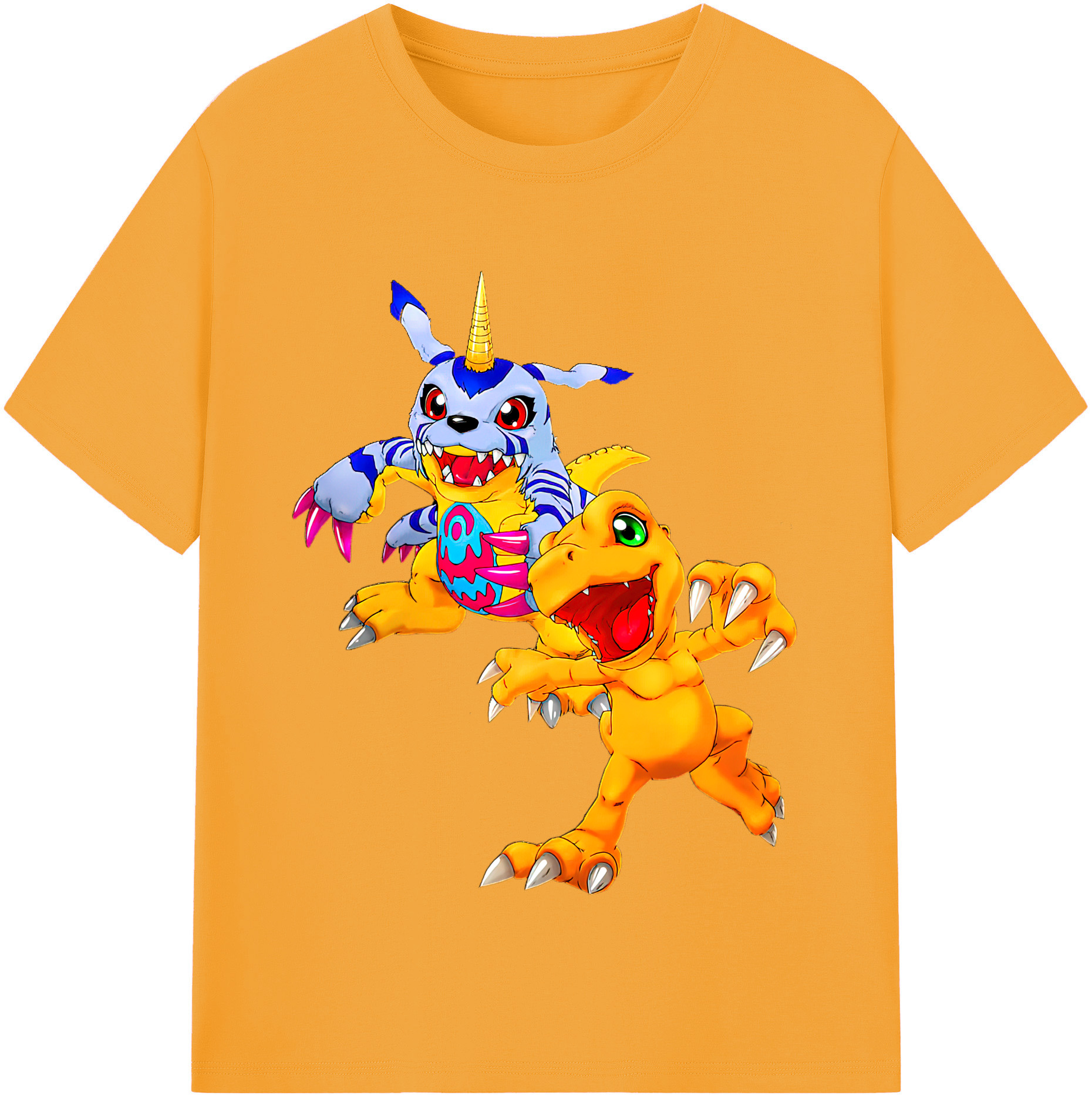 （画像用） Digimon デジタルモンスター/デジモン 綿100％半袖Tシャツ（フロントプリント）