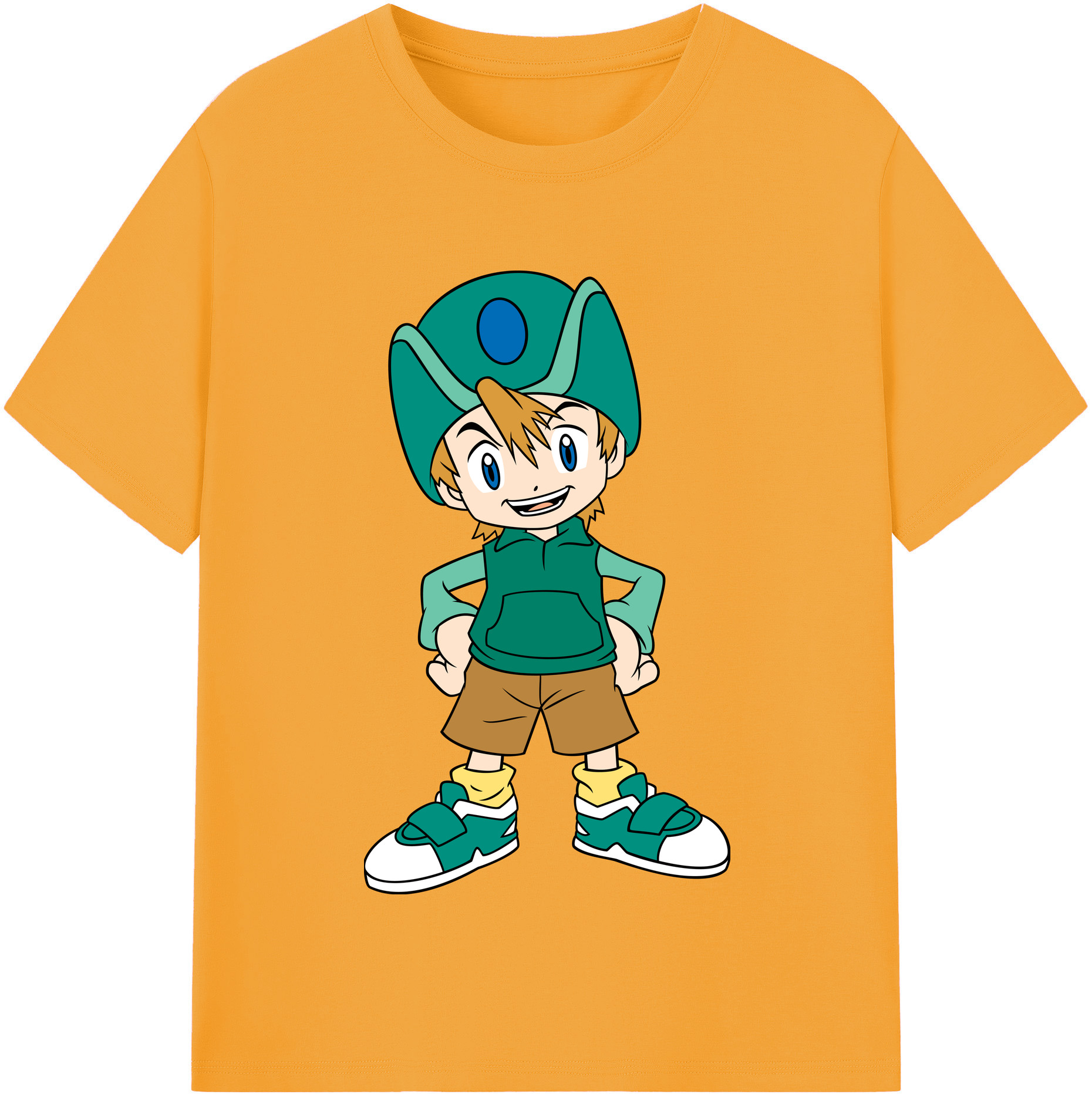 （画像用） Digimon デジタルモンスター/デジモン 綿100％半袖Tシャツ（フロントプリント）