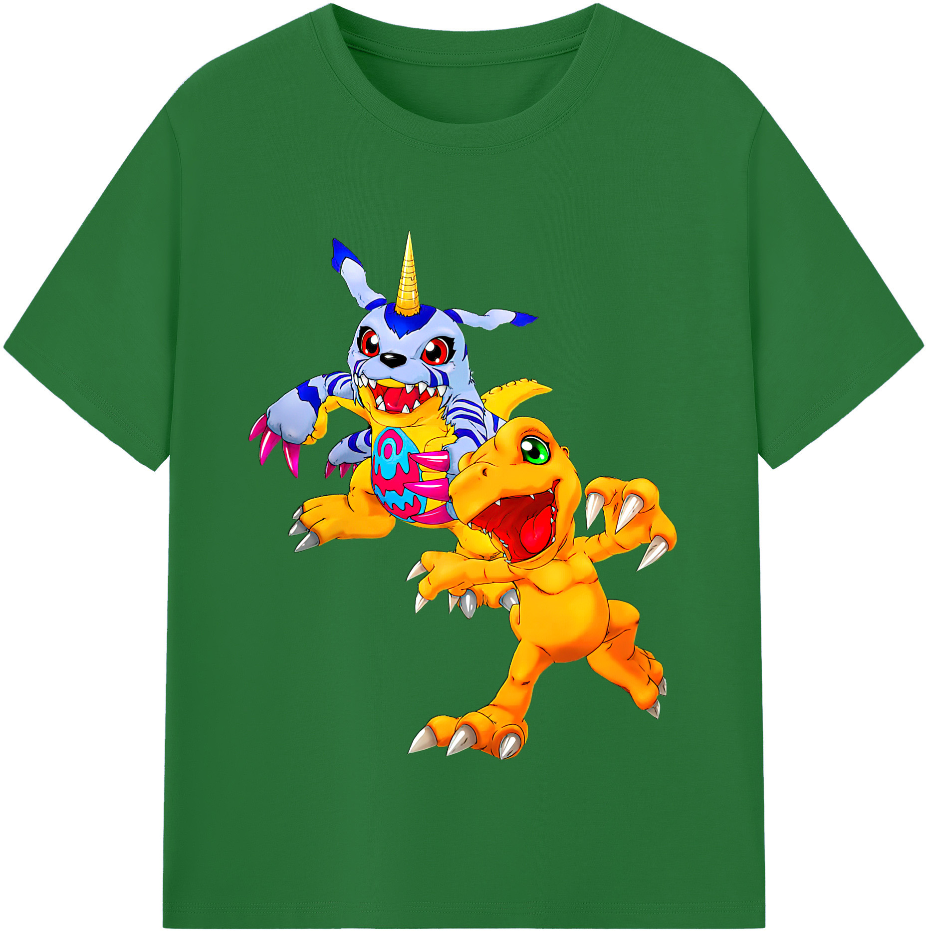 （画像用） Digimon デジタルモンスター/デジモン 綿100％半袖Tシャツ（フロントプリント）