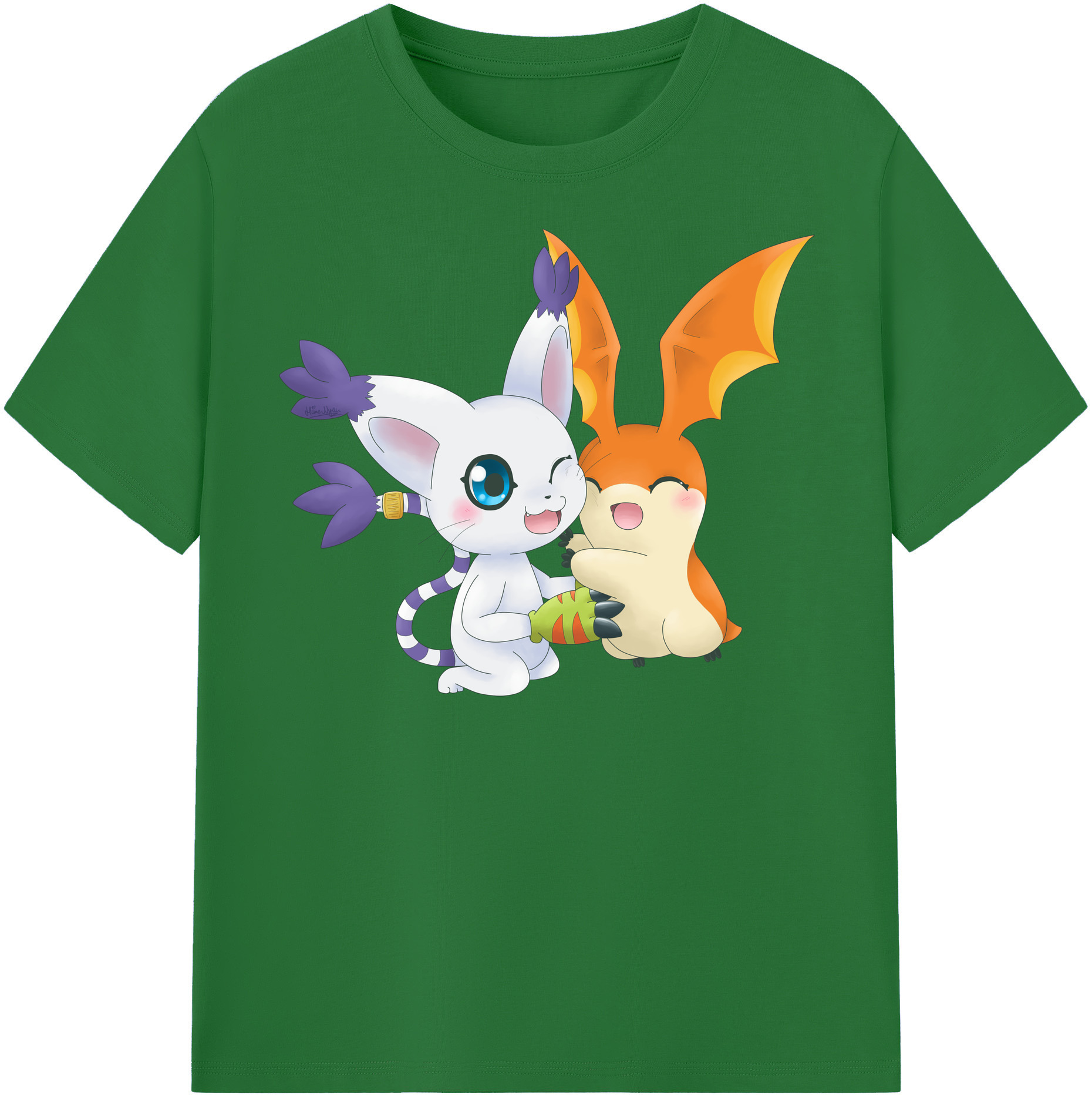 （画像用） Digimon デジタルモンスター/デジモン 綿100％半袖Tシャツ（フロントプリント）