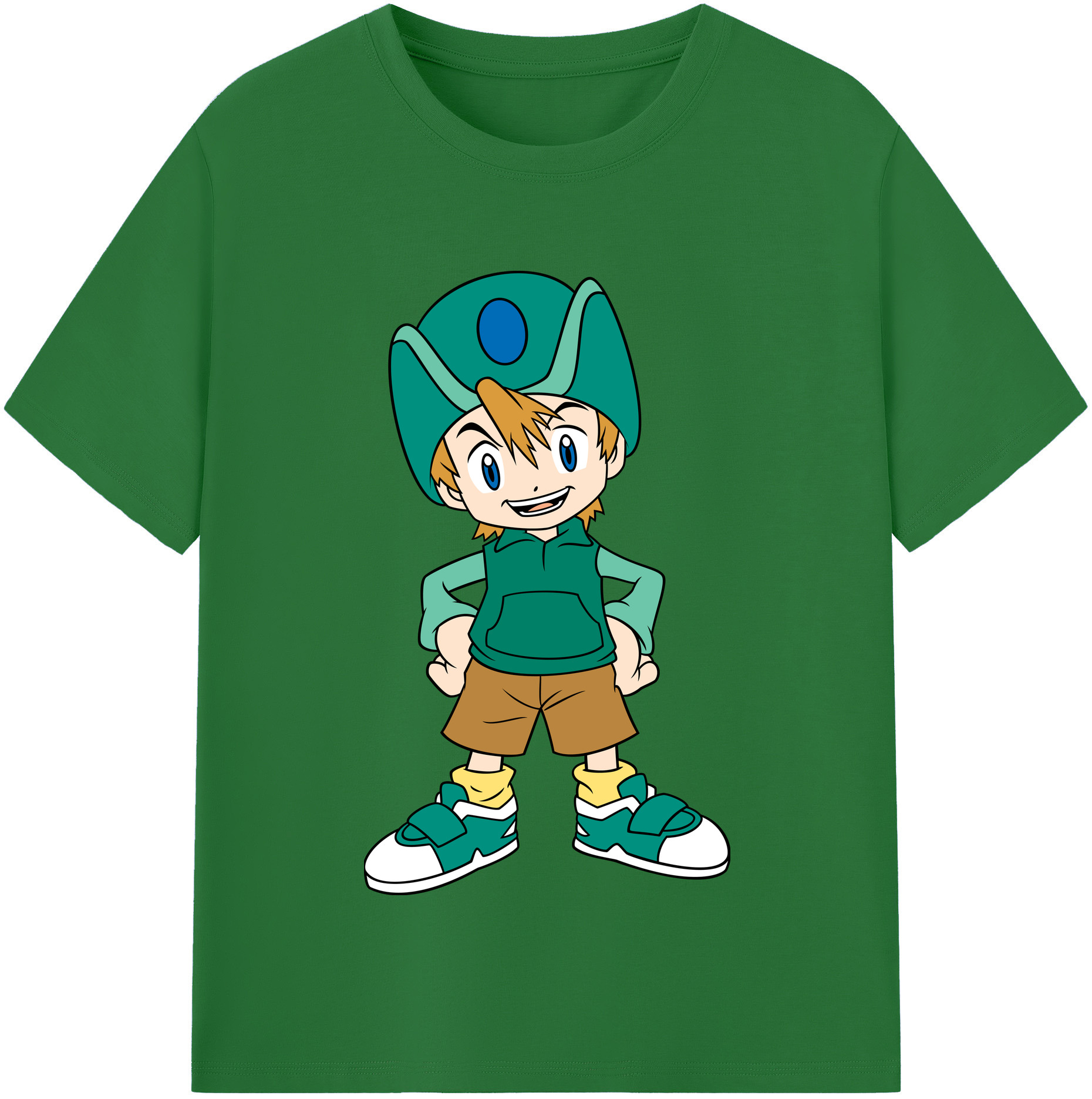 （画像用） Digimon デジタルモンスター/デジモン 綿100％半袖Tシャツ（フロントプリント）