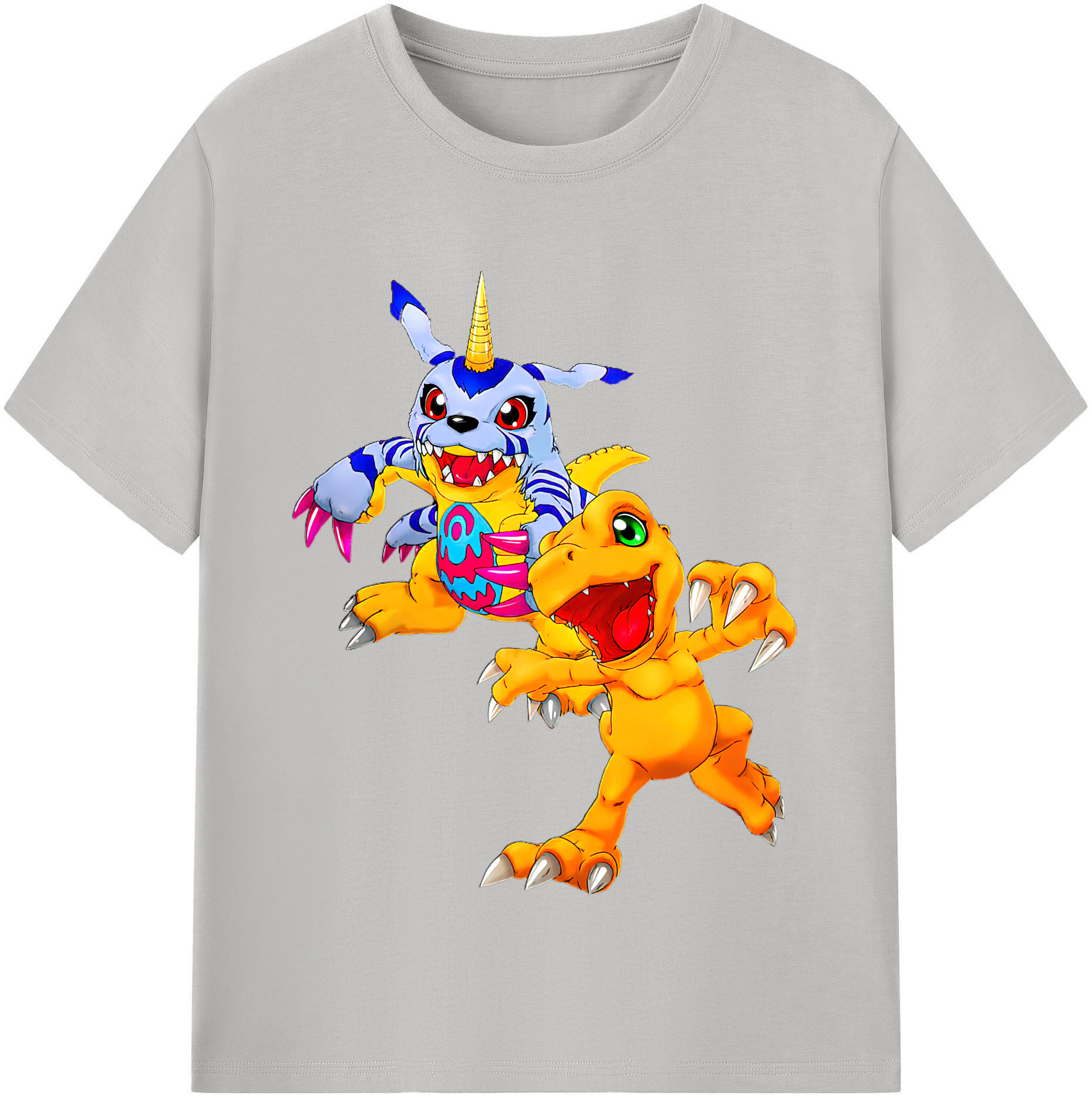 （画像用） Digimon デジタルモンスター/デジモン 綿100％半袖Tシャツ（フロントプリント）
