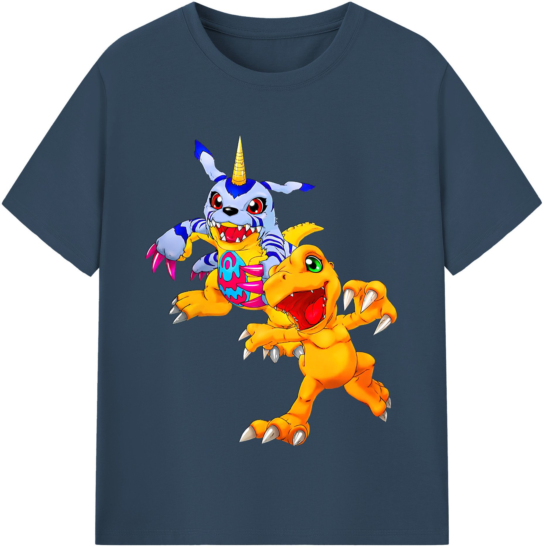 （画像用） Digimon デジタルモンスター/デジモン 綿100％半袖Tシャツ（フロントプリント）