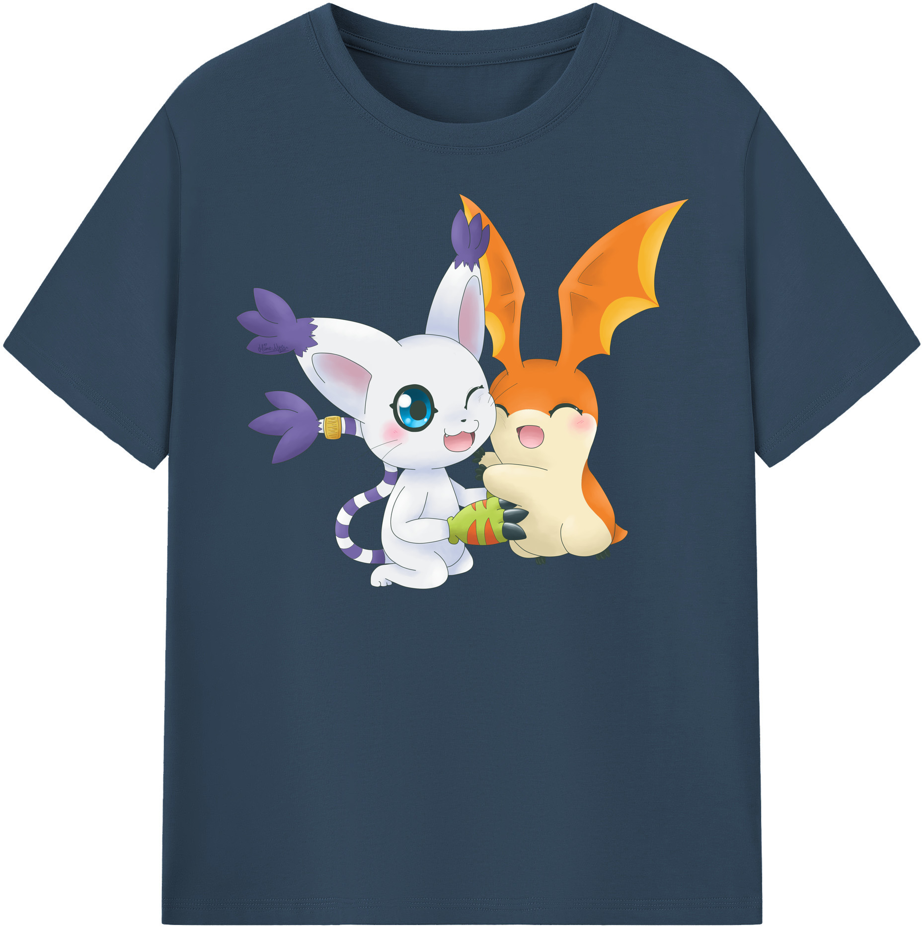 （画像用） Digimon デジタルモンスター/デジモン 綿100％半袖Tシャツ（フロントプリント）