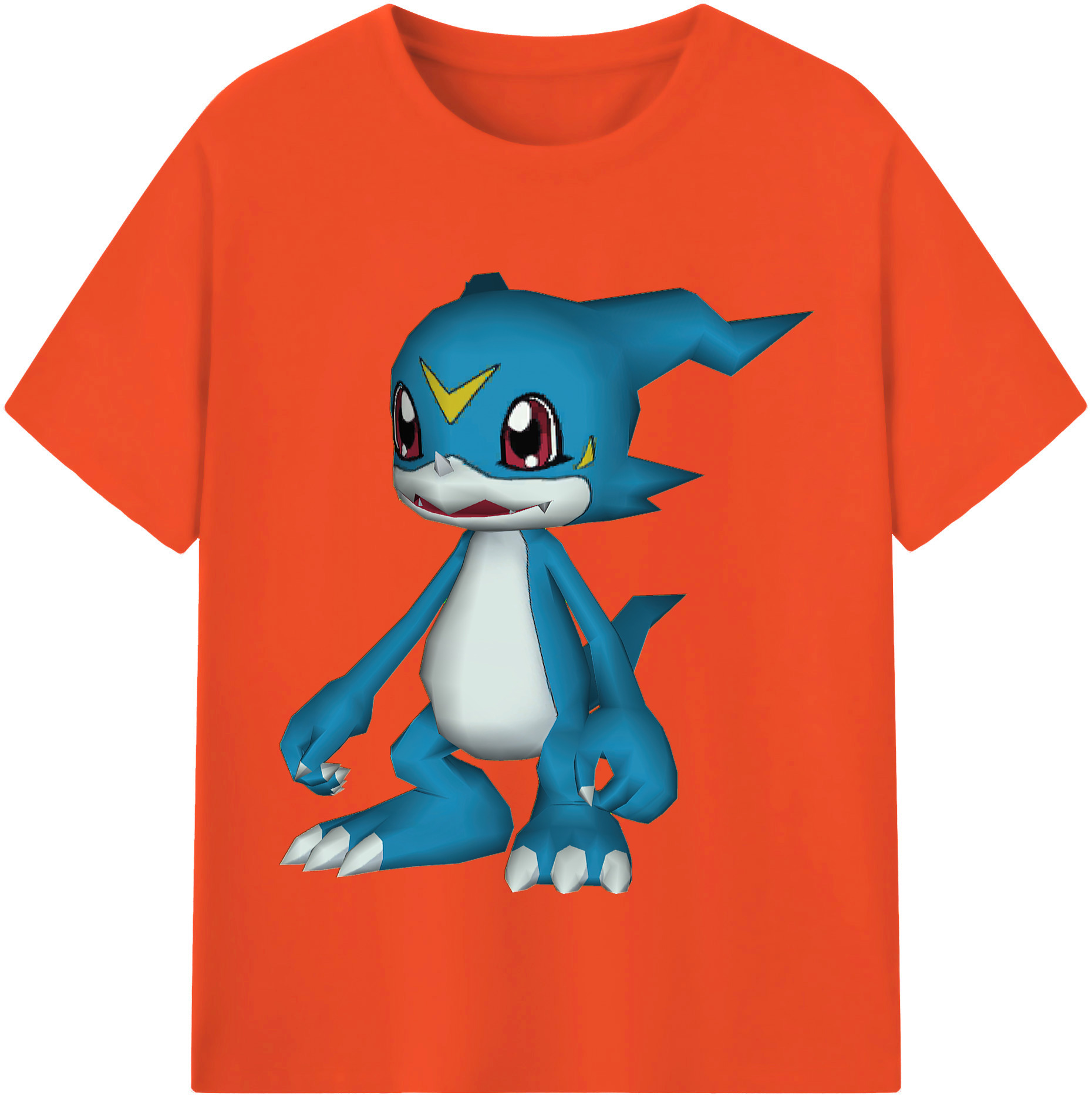 （画像用） Digimon デジタルモンスター/デジモン 綿100％半袖Tシャツ（フロントプリント）