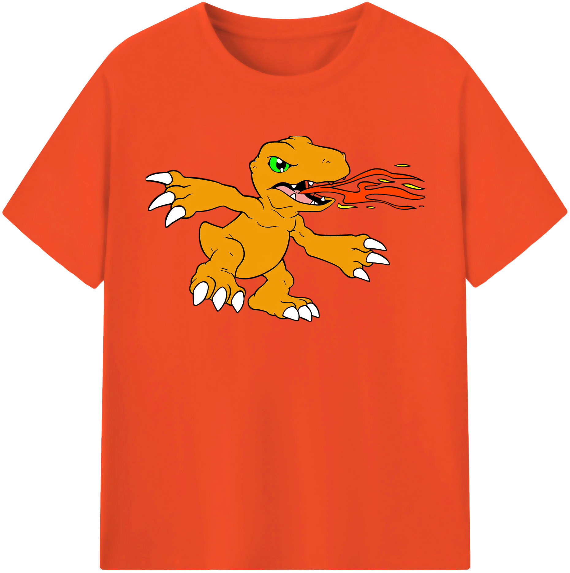 （画像用） Digimon デジタルモンスター/デジモン 綿100％半袖Tシャツ（フロントプリント）
