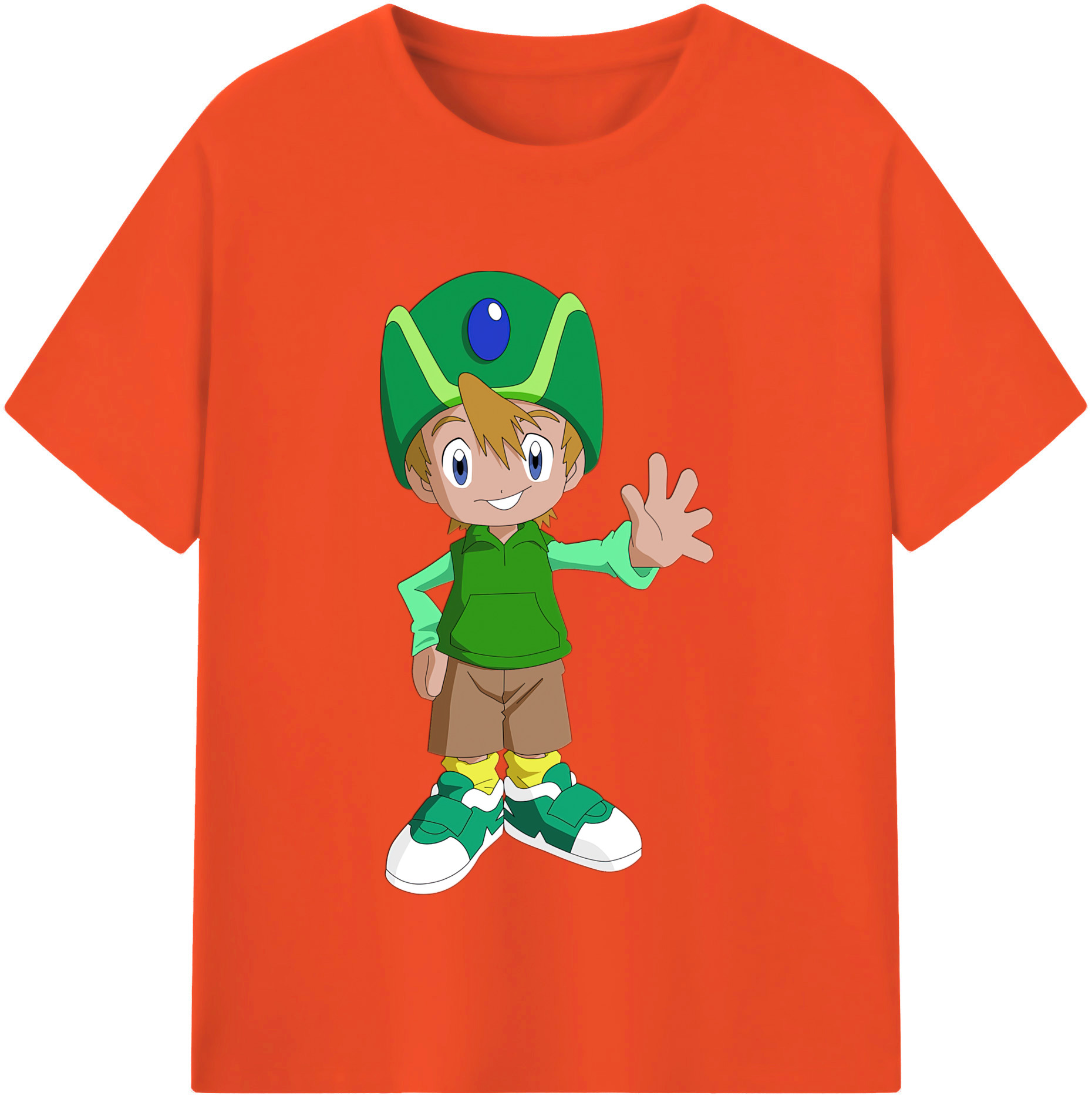 （画像用） Digimon デジタルモンスター/デジモン 綿100％半袖Tシャツ（フロントプリント）