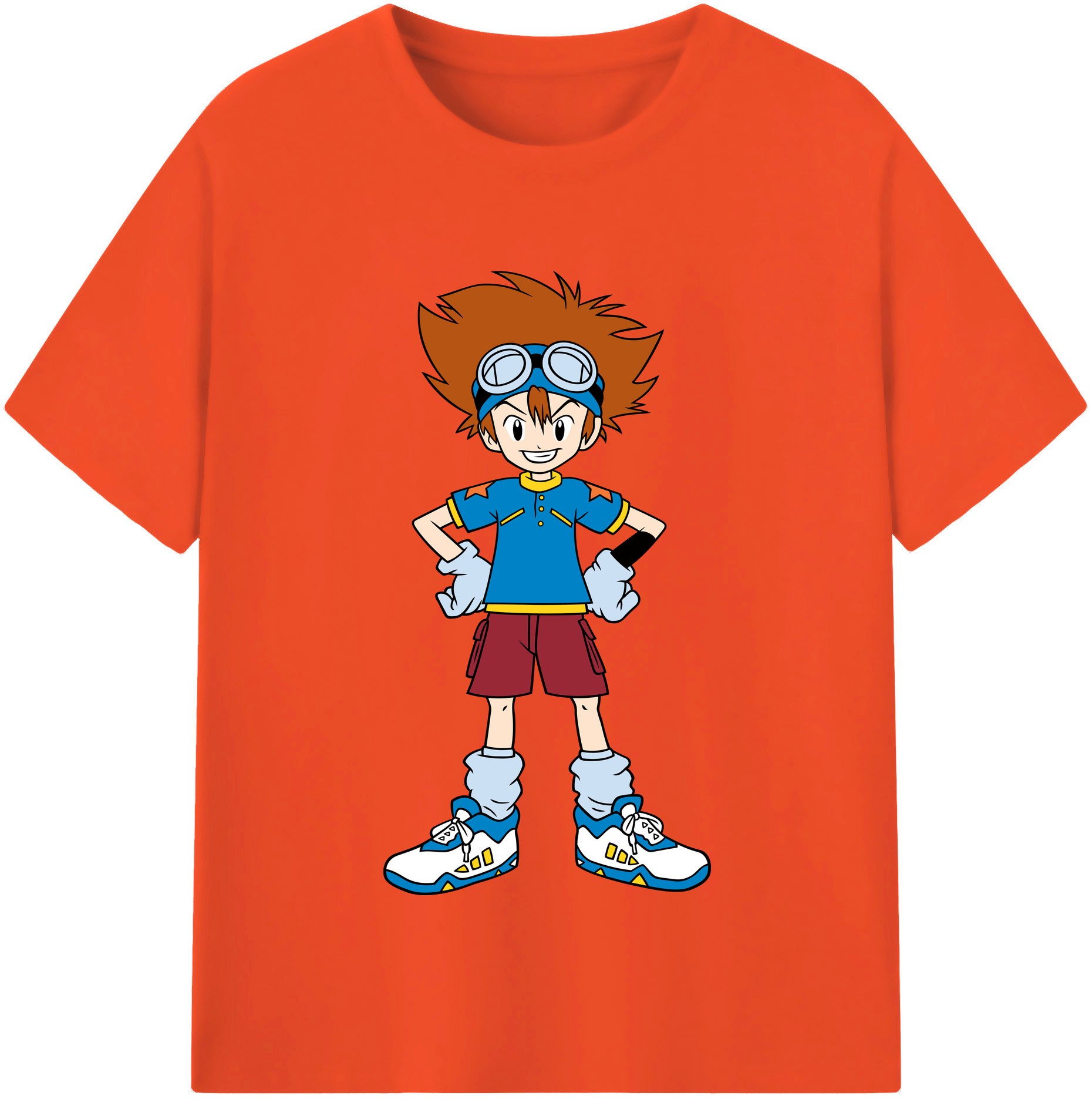 （画像用） Digimon デジタルモンスター/デジモン 綿100％半袖Tシャツ（フロントプリント）