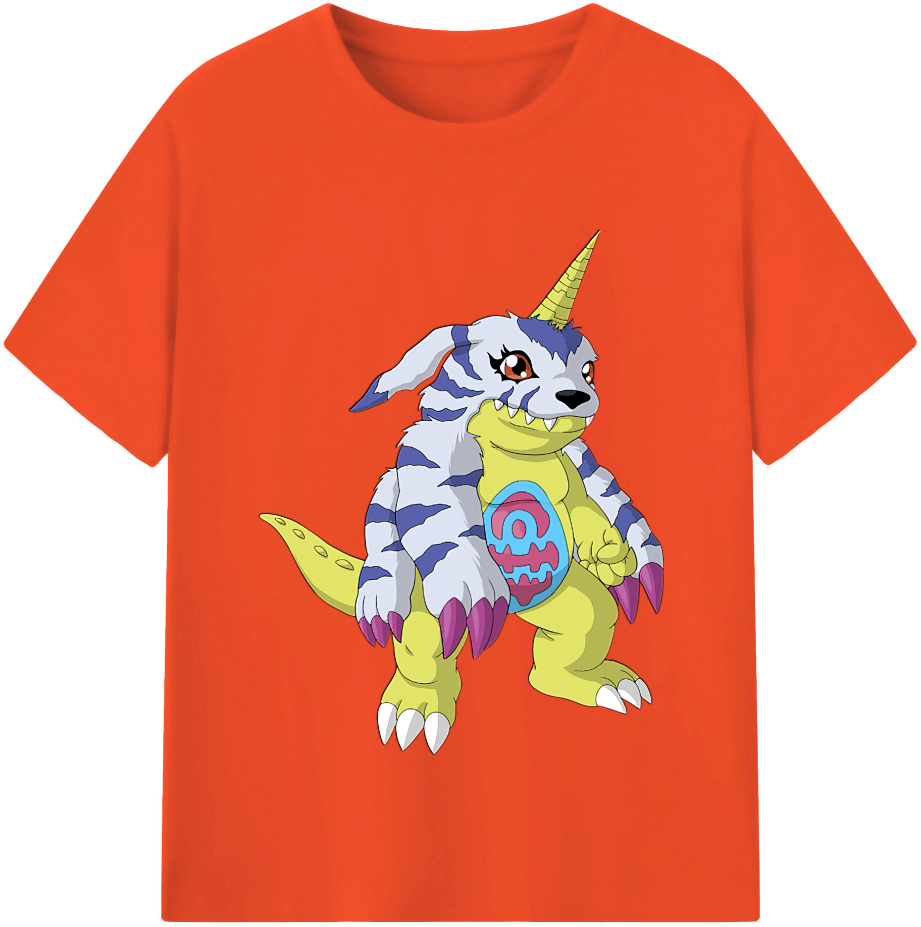 （画像用） Digimon デジタルモンスター/デジモン 綿100％半袖Tシャツ（フロントプリント）