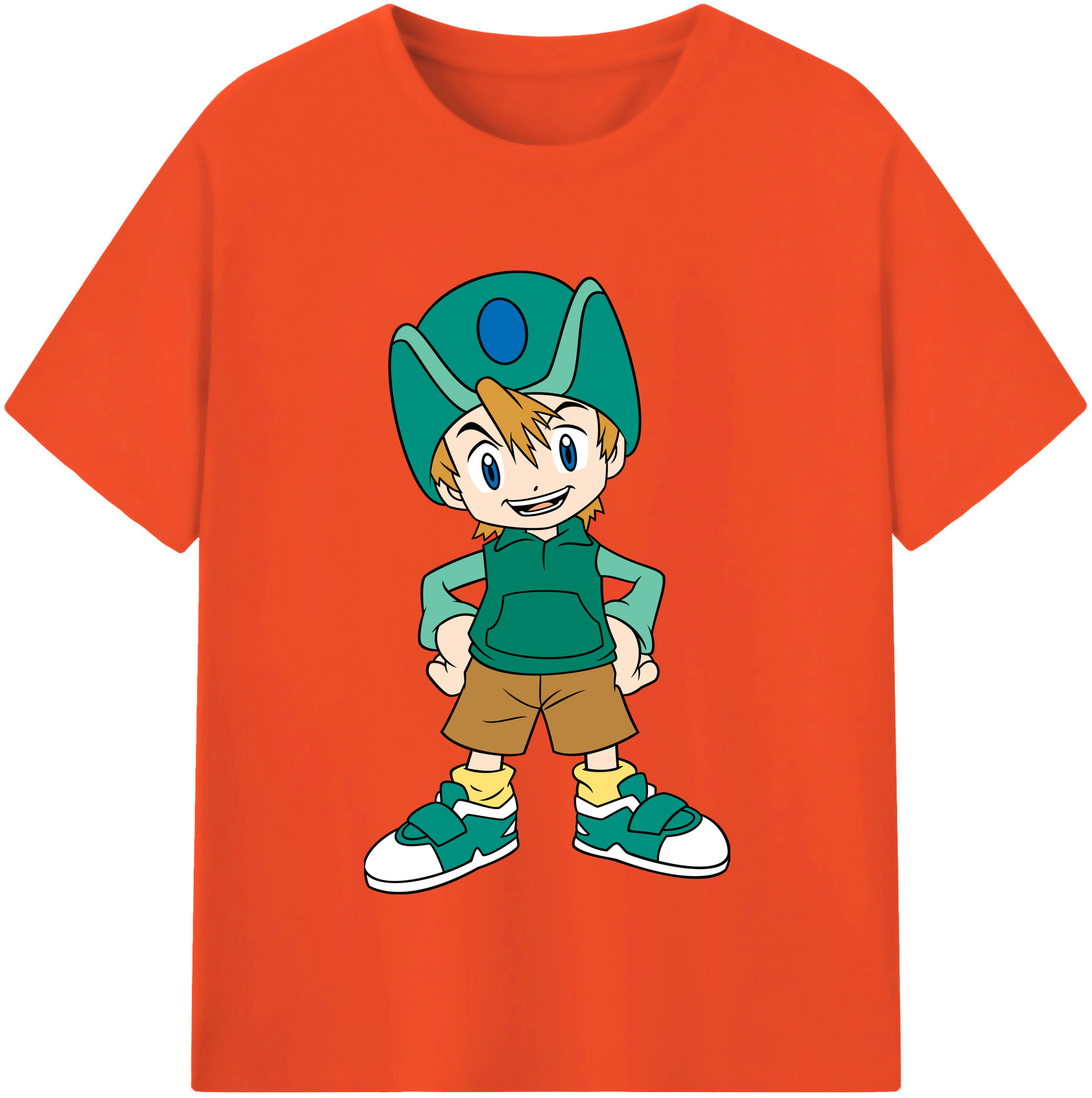 （画像用） Digimon デジタルモンスター/デジモン 綿100％半袖Tシャツ（フロントプリント）