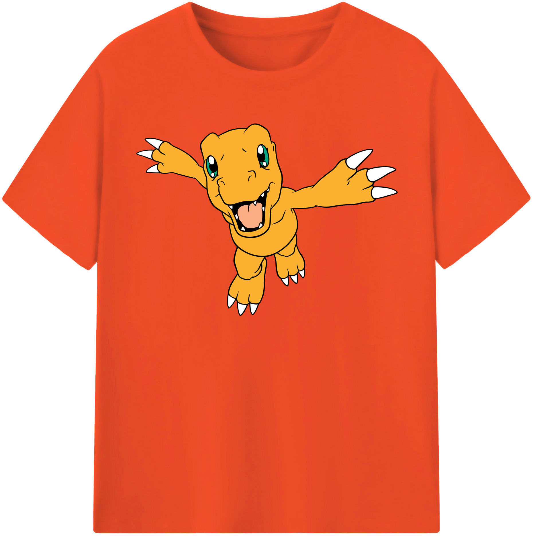 （画像用） Digimon デジタルモンスター/デジモン 綿100％半袖Tシャツ（フロントプリント）