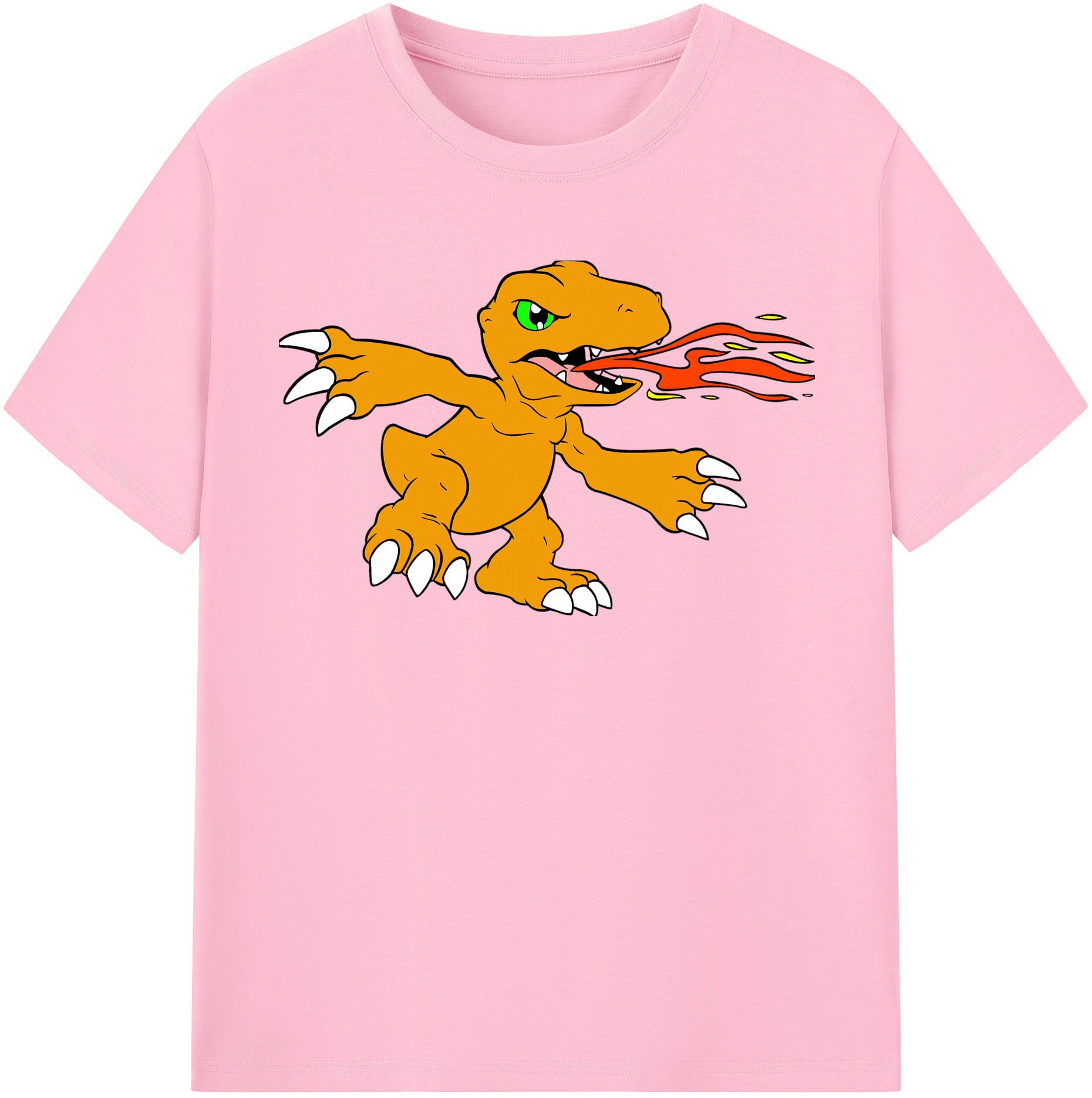（画像用） Digimon デジタルモンスター/デジモン 綿100％半袖Tシャツ（フロントプリント）