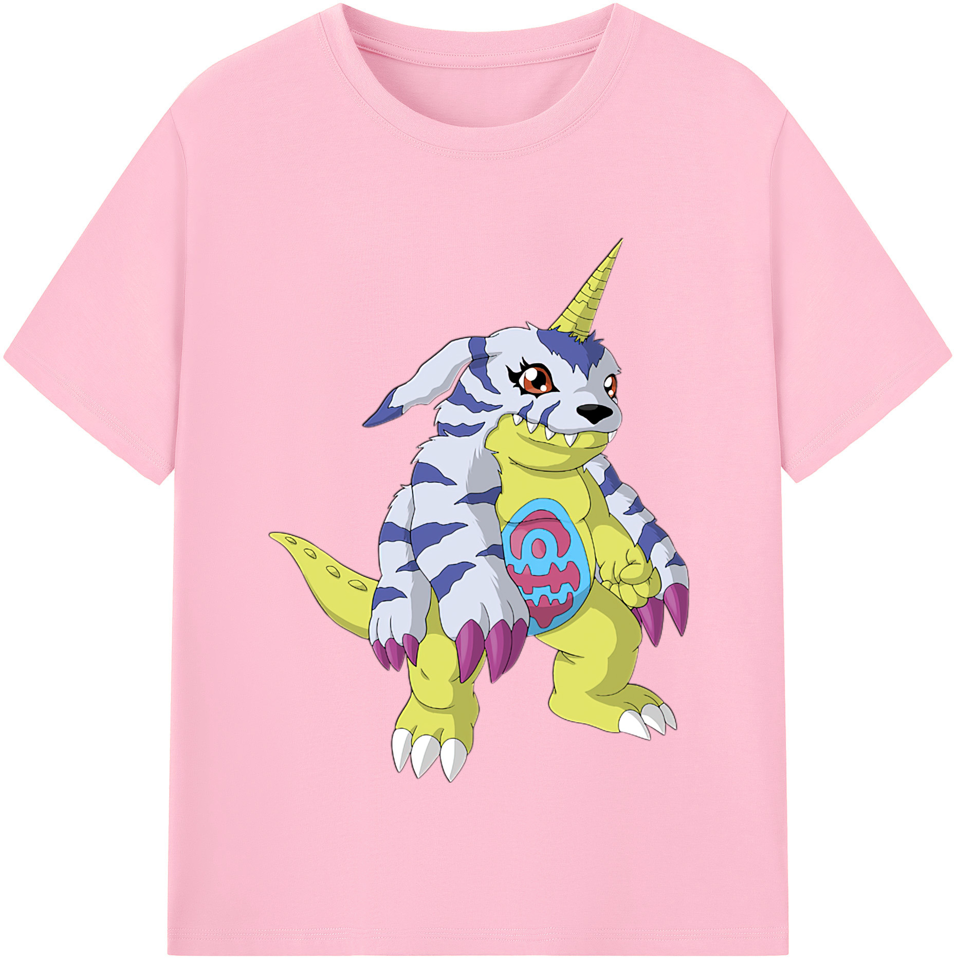 （画像用） Digimon デジタルモンスター/デジモン 綿100％半袖Tシャツ（フロントプリント）