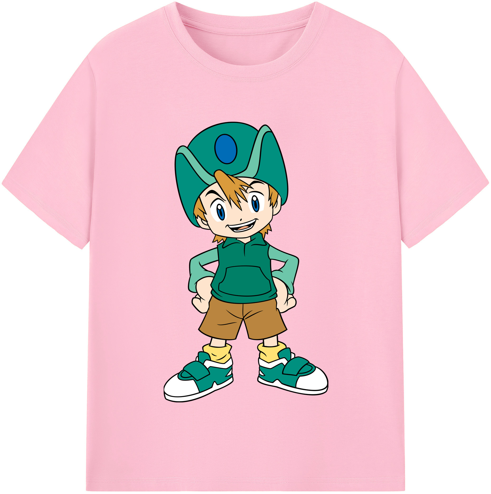 （画像用） Digimon デジタルモンスター/デジモン 綿100％半袖Tシャツ（フロントプリント）