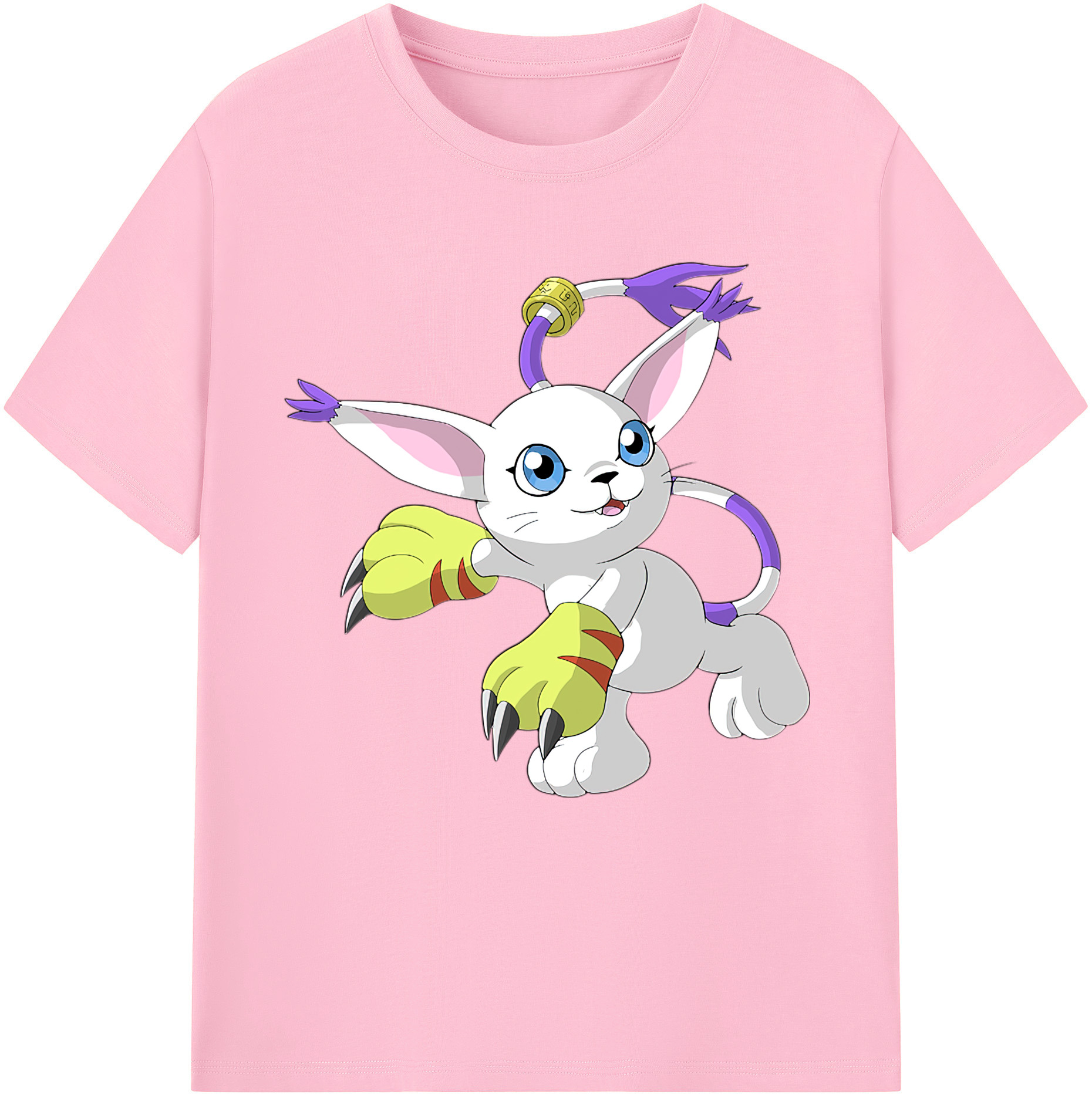 （画像用） Digimon デジタルモンスター/デジモン 綿100％半袖Tシャツ（フロントプリント）