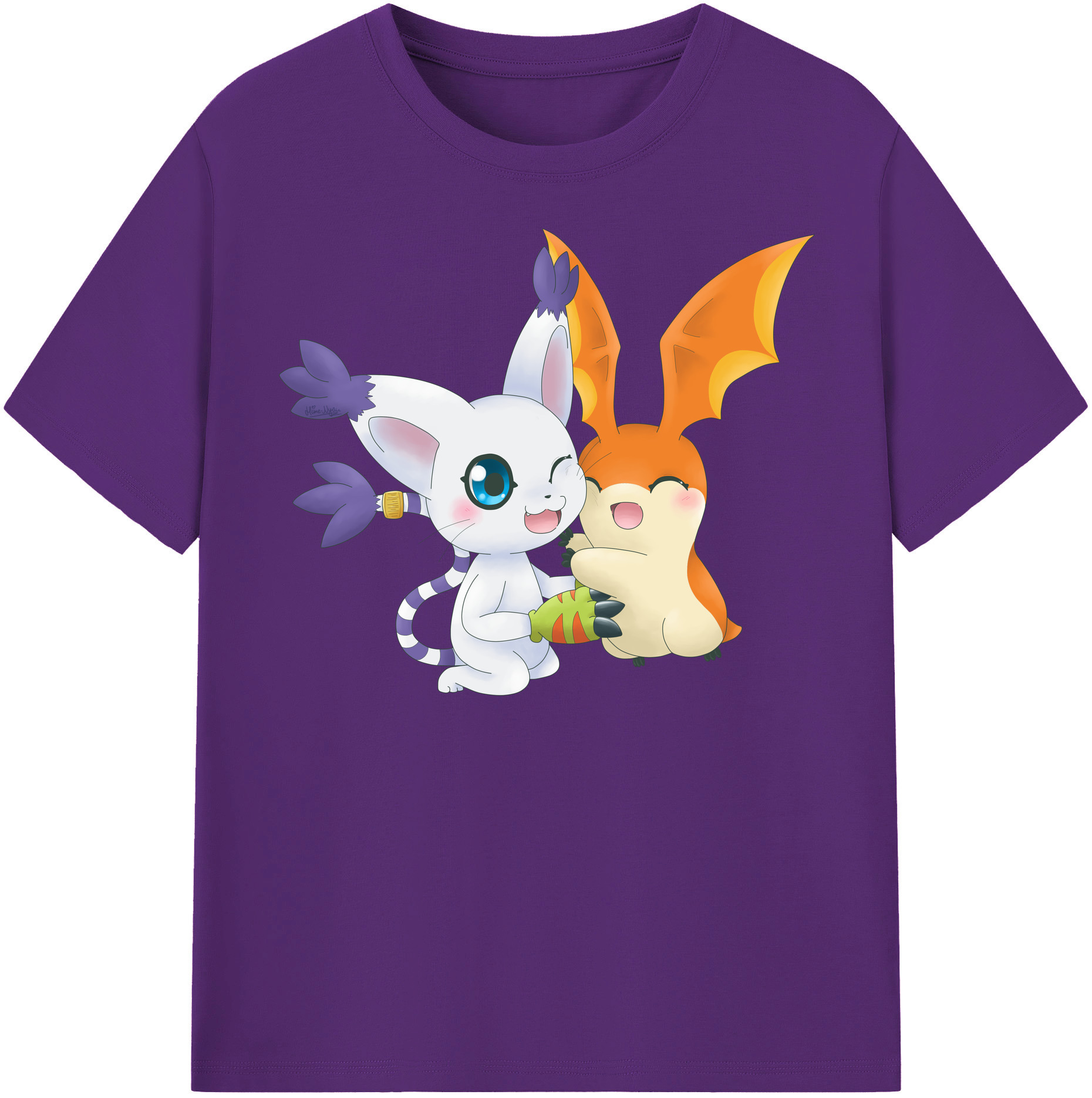 （画像用） Digimon デジタルモンスター/デジモン 綿100％半袖Tシャツ（フロントプリント）