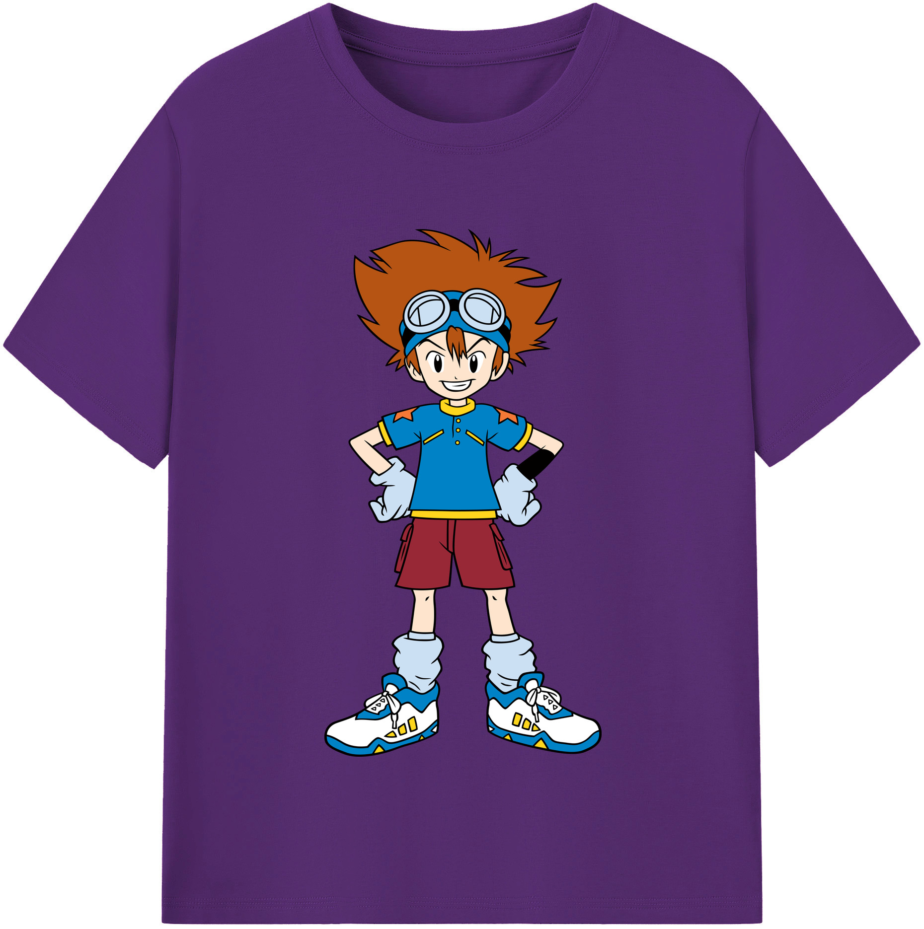 （画像用） Digimon デジタルモンスター/デジモン 綿100％半袖Tシャツ（フロントプリント）
