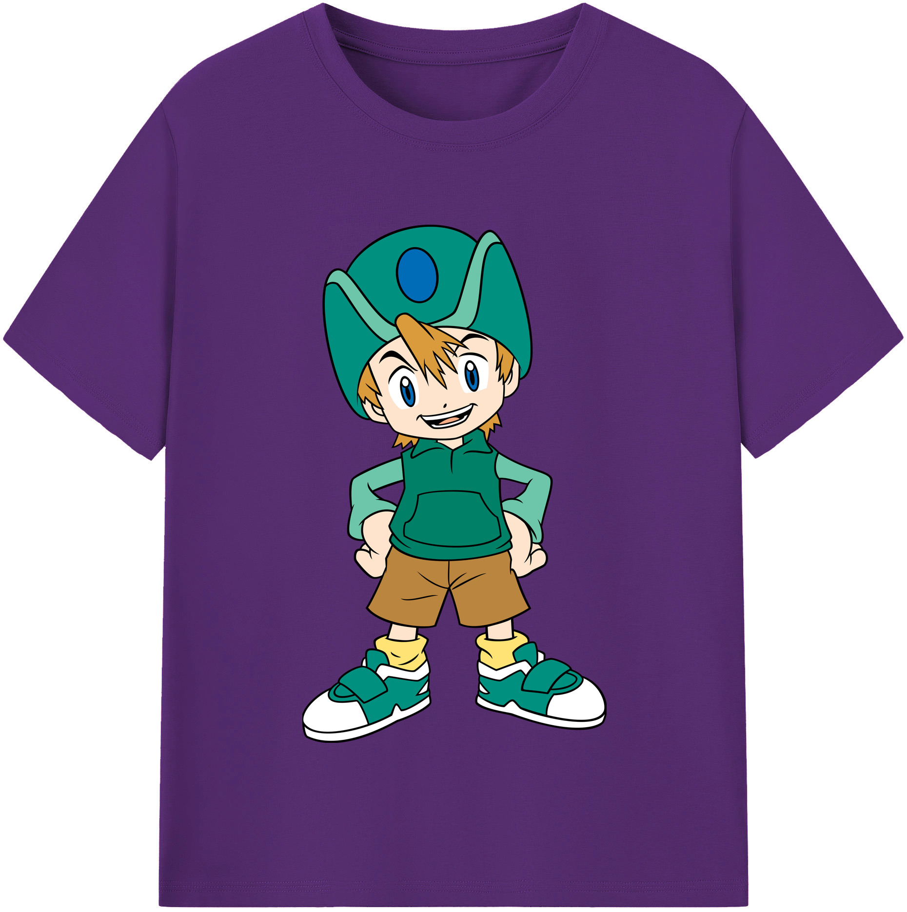 （画像用） Digimon デジタルモンスター/デジモン 綿100％半袖Tシャツ（フロントプリント）
