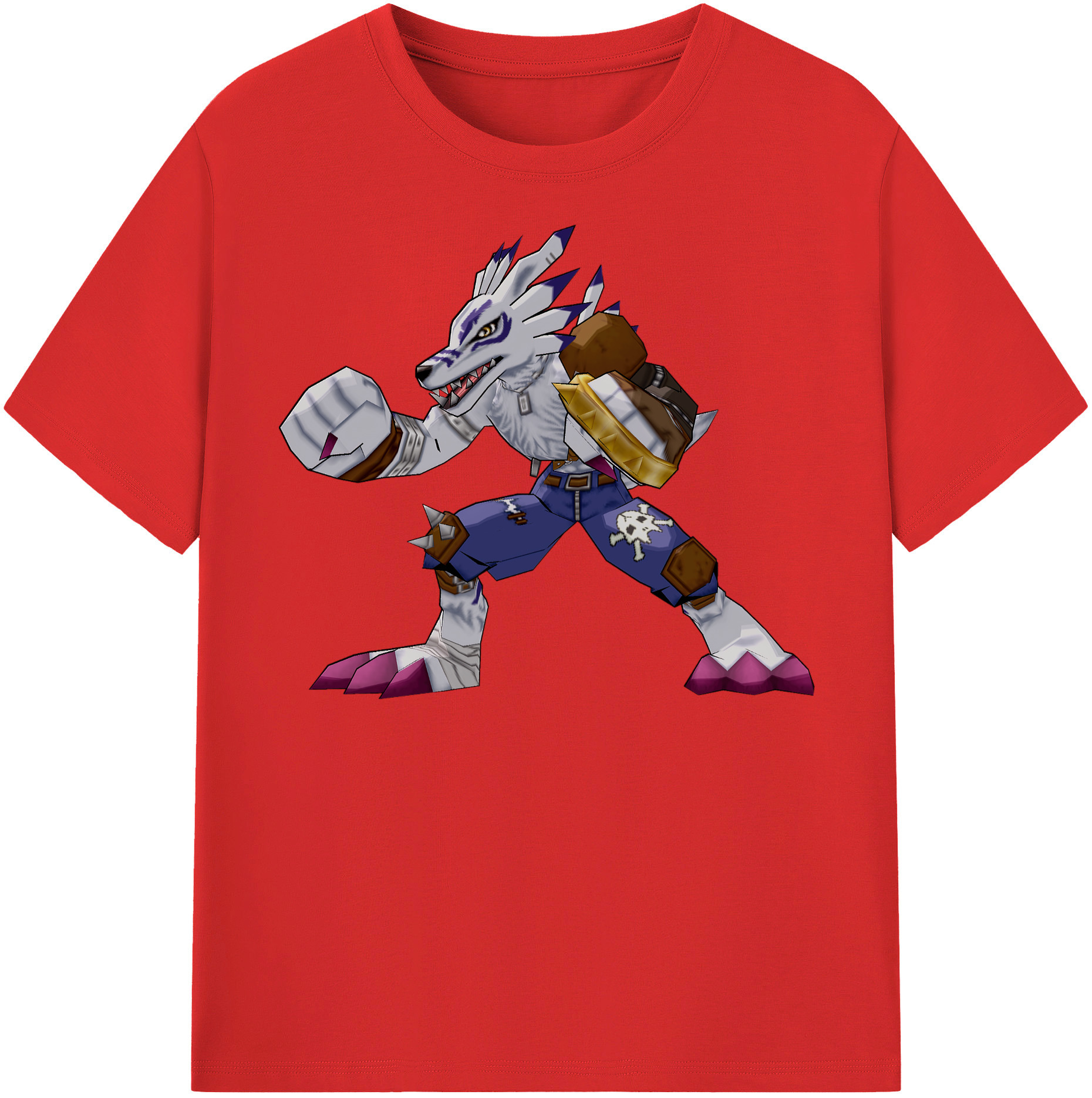 （画像用） Digimon デジタルモンスター/デジモン 綿100％半袖Tシャツ（フロントプリント）