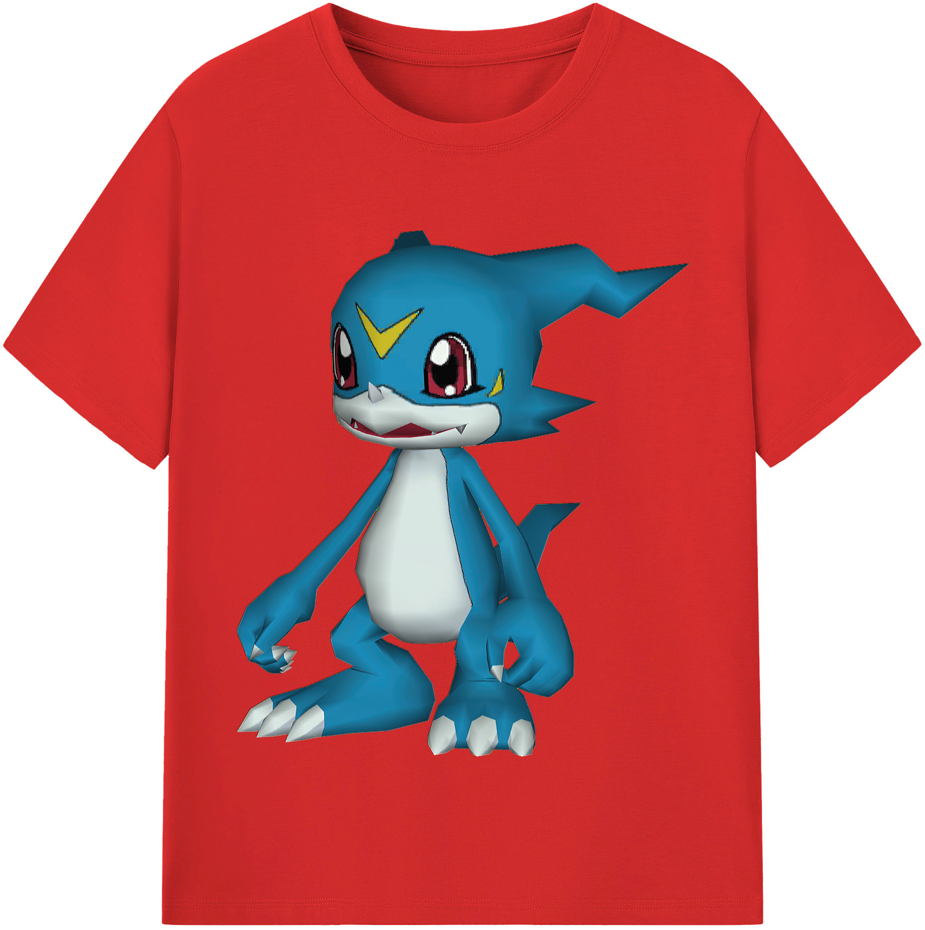 （画像用） Digimon デジタルモンスター/デジモン 綿100％半袖Tシャツ（フロントプリント）