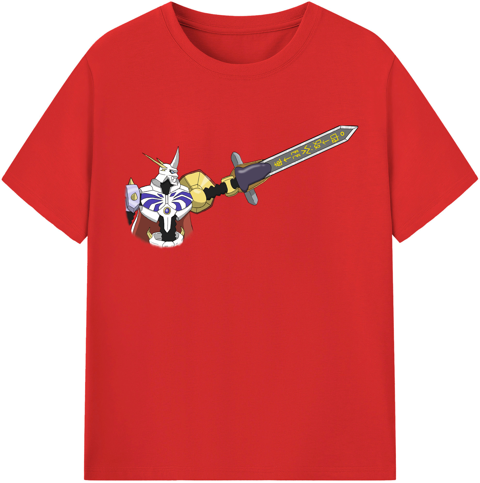 （画像用） Digimon デジタルモンスター/デジモン 綿100％半袖Tシャツ（フロントプリント）