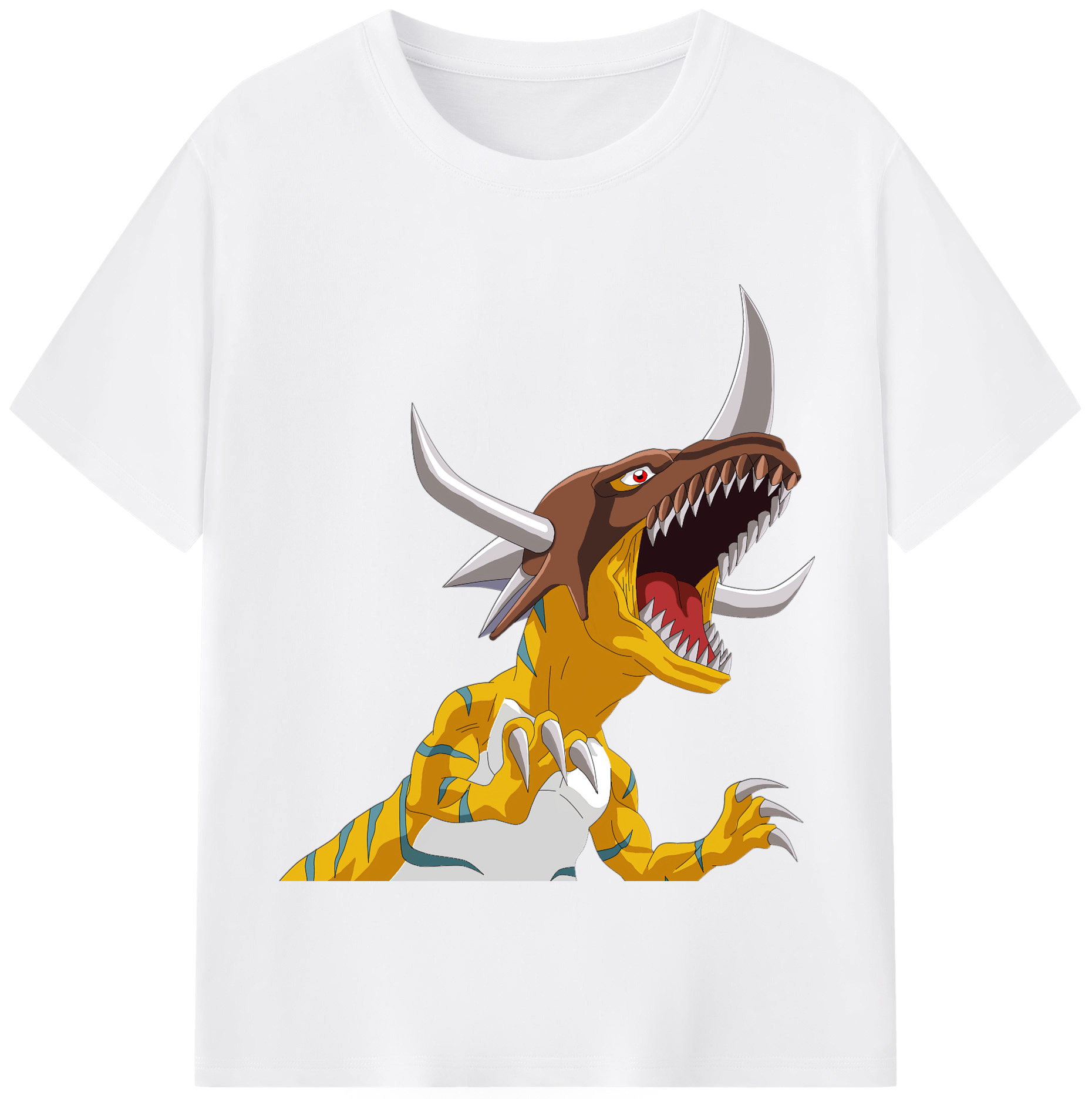 （画像用） Digimon デジタルモンスター/デジモン 綿100％半袖Tシャツ（フロントプリント）