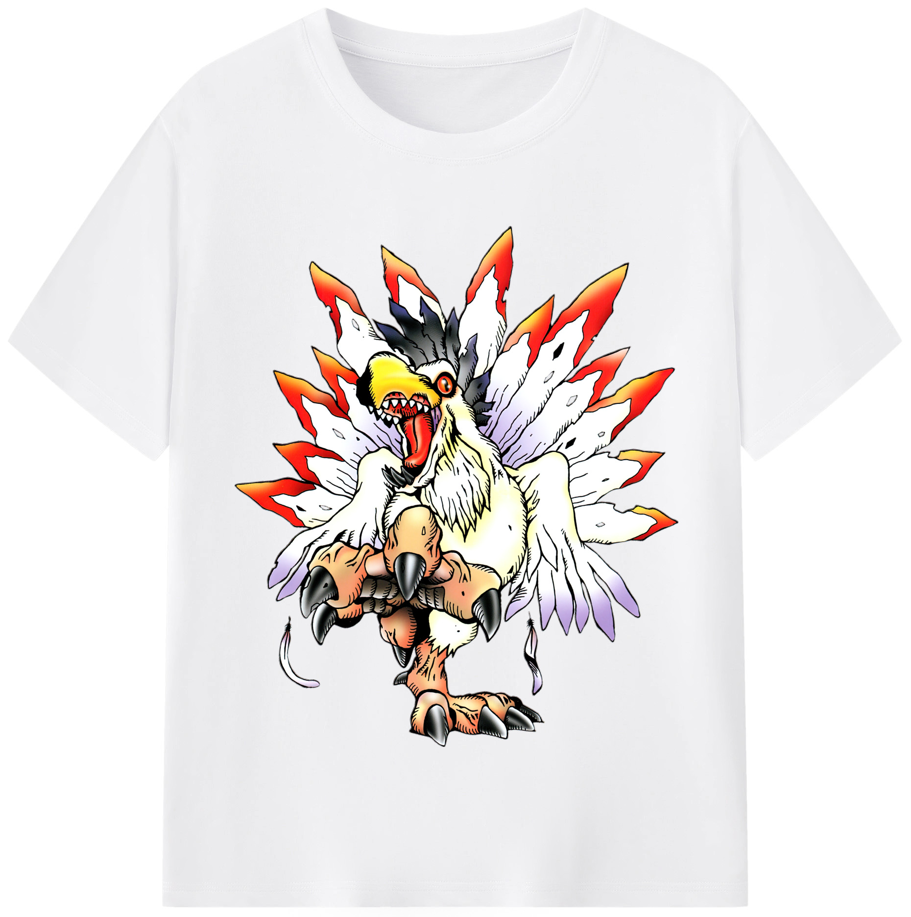 （画像用） Digimon デジタルモンスター/デジモン 綿100％半袖Tシャツ（フロントプリント）