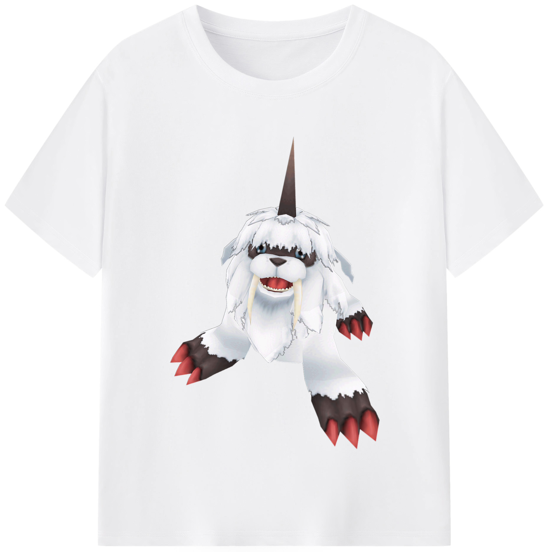 （画像用） Digimon デジタルモンスター/デジモン 綿100％半袖Tシャツ（フロントプリント）