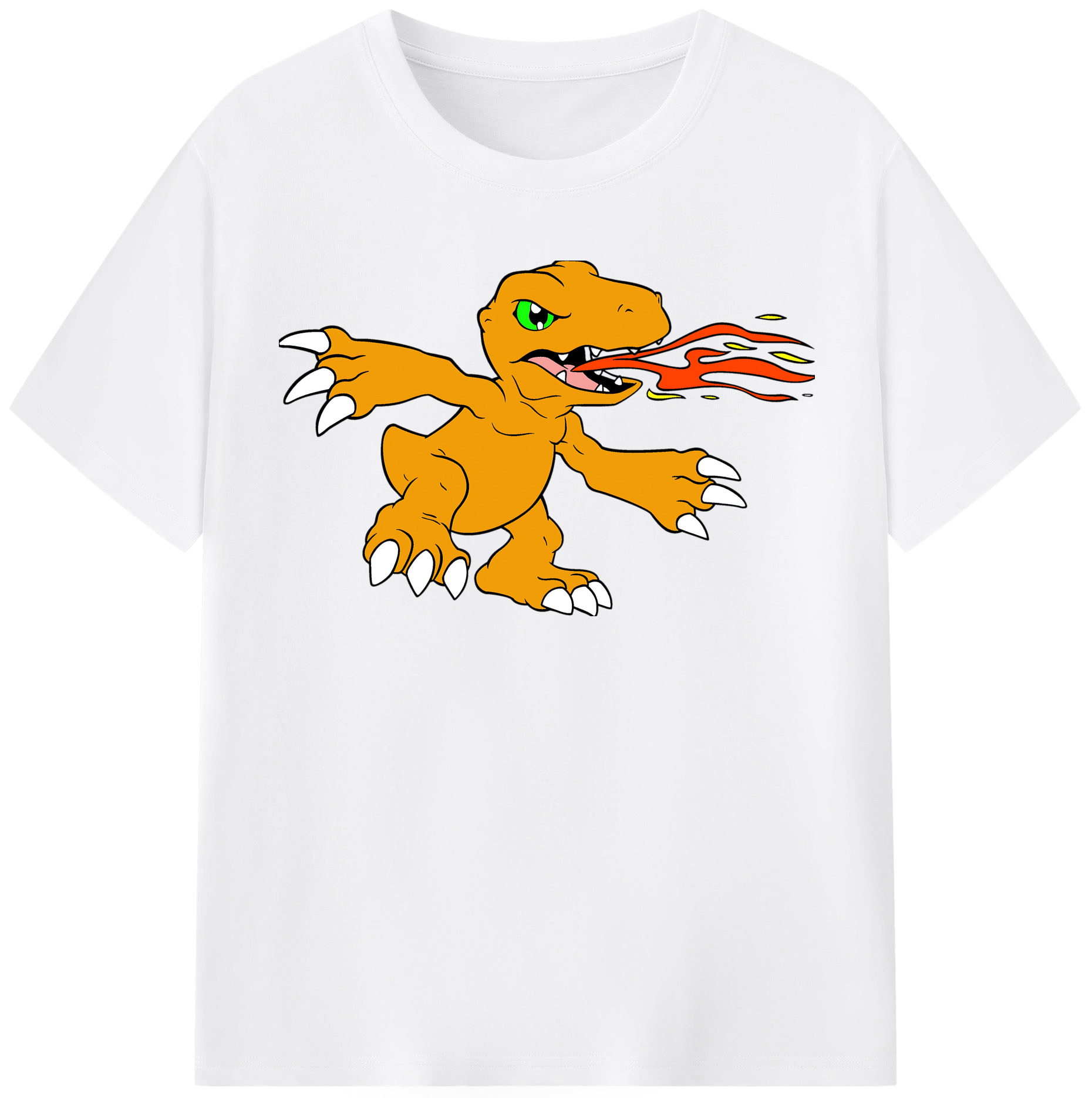 （画像用） Digimon デジタルモンスター/デジモン 綿100％半袖Tシャツ（フロントプリント）