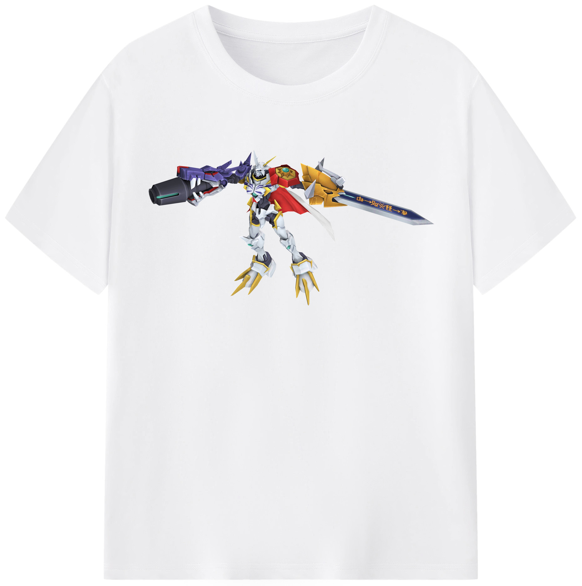 （画像用） Digimon デジタルモンスター/デジモン 綿100％半袖Tシャツ（フロントプリント）