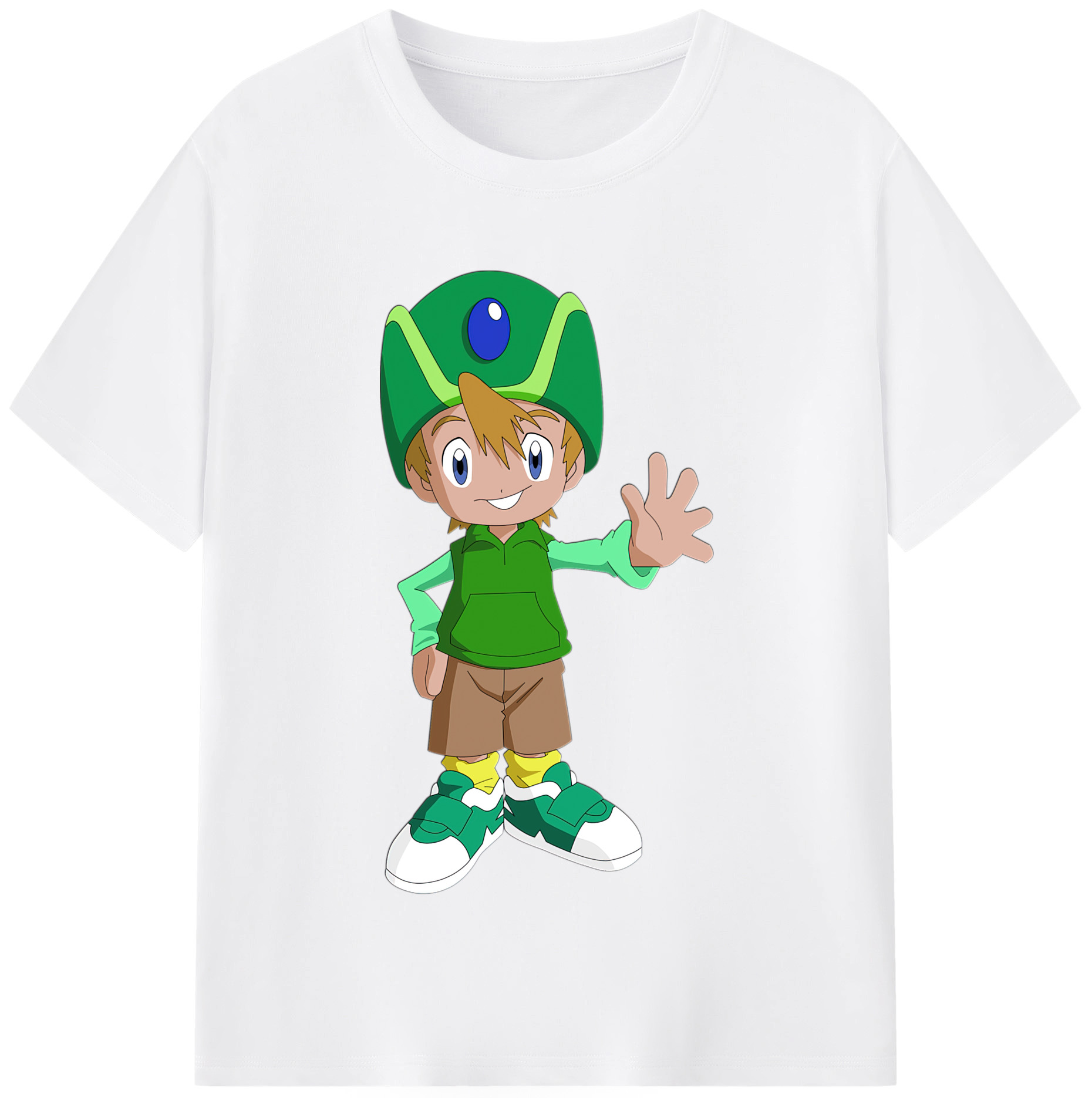 （画像用） Digimon デジタルモンスター/デジモン 綿100％半袖Tシャツ（フロントプリント）