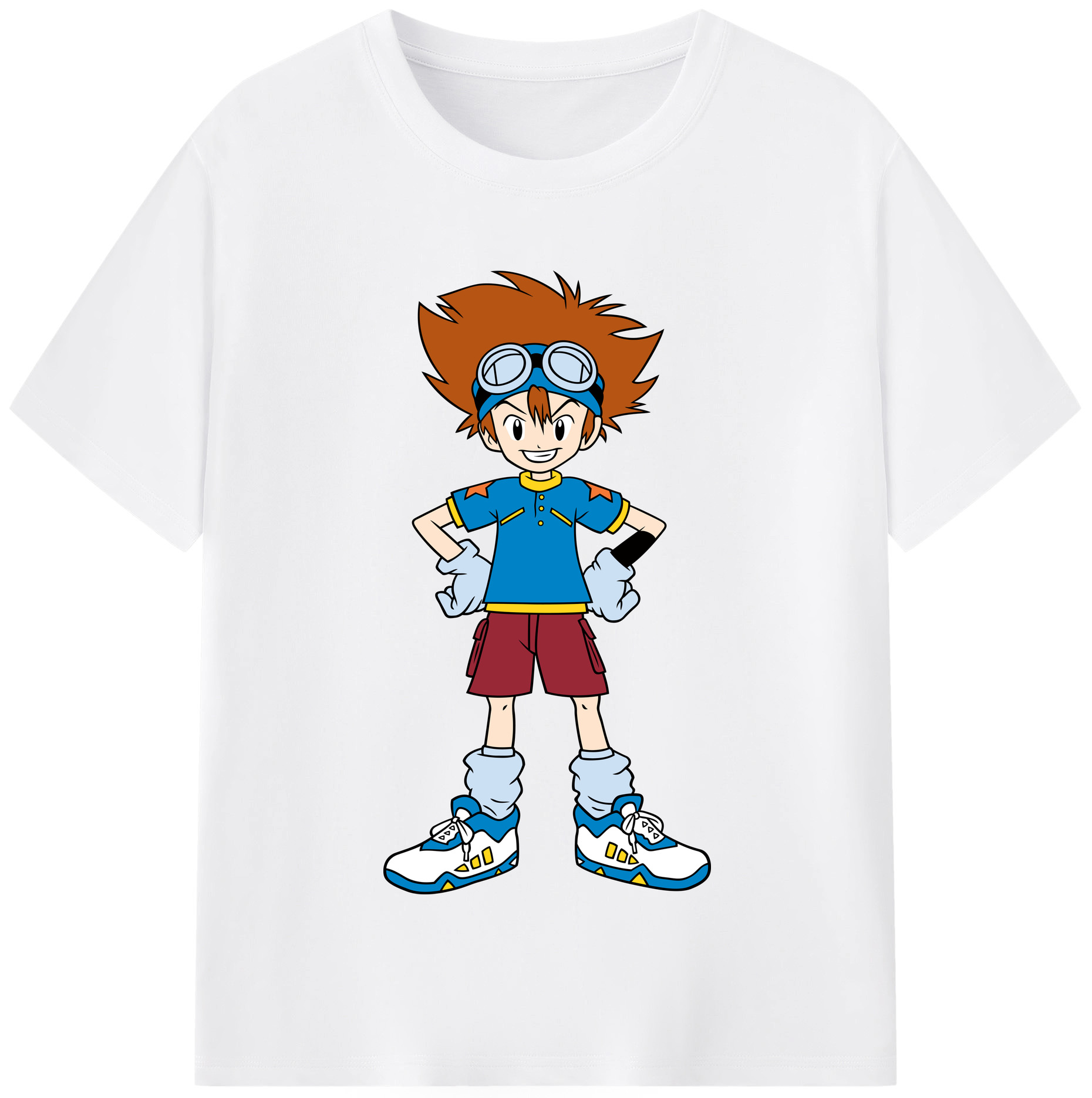 （画像用） Digimon デジタルモンスター/デジモン 綿100％半袖Tシャツ（フロントプリント）