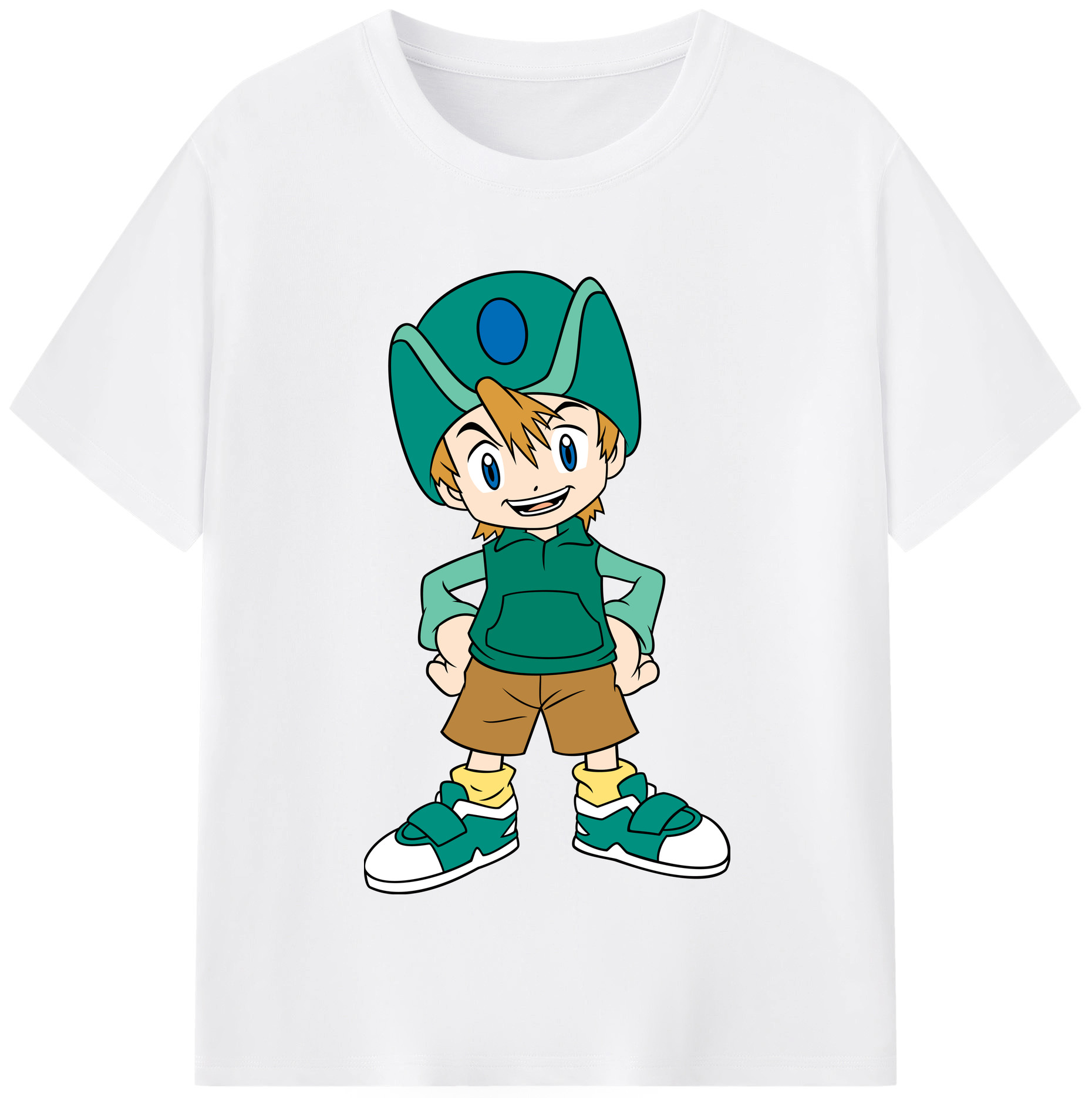 （画像用） Digimon デジタルモンスター/デジモン 綿100％半袖Tシャツ（フロントプリント）