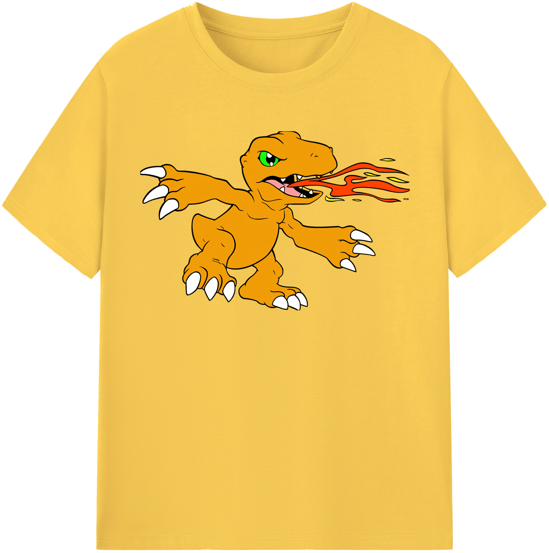 （画像用） Digimon デジタルモンスター/デジモン 綿100％半袖Tシャツ（フロントプリント）