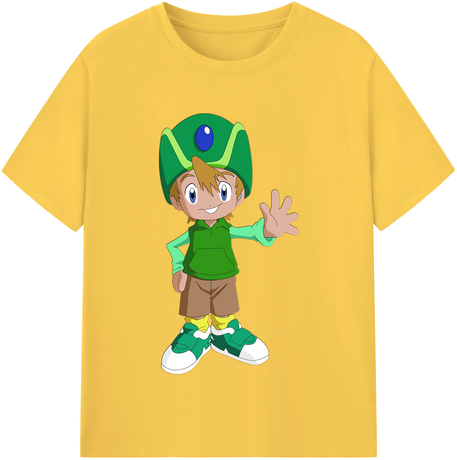 （画像用） Digimon デジタルモンスター/デジモン 綿100％半袖Tシャツ（フロントプリント）