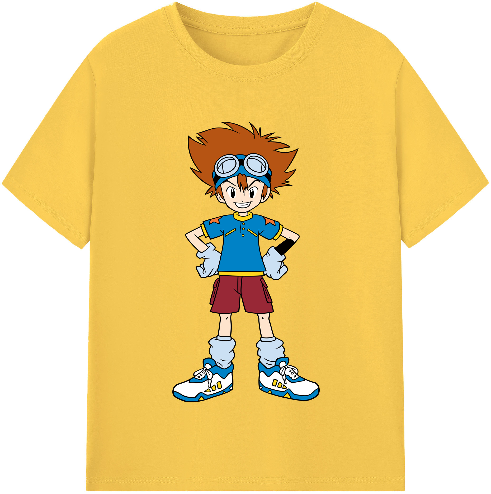 （画像用） Digimon デジタルモンスター/デジモン 綿100％半袖Tシャツ（フロントプリント）