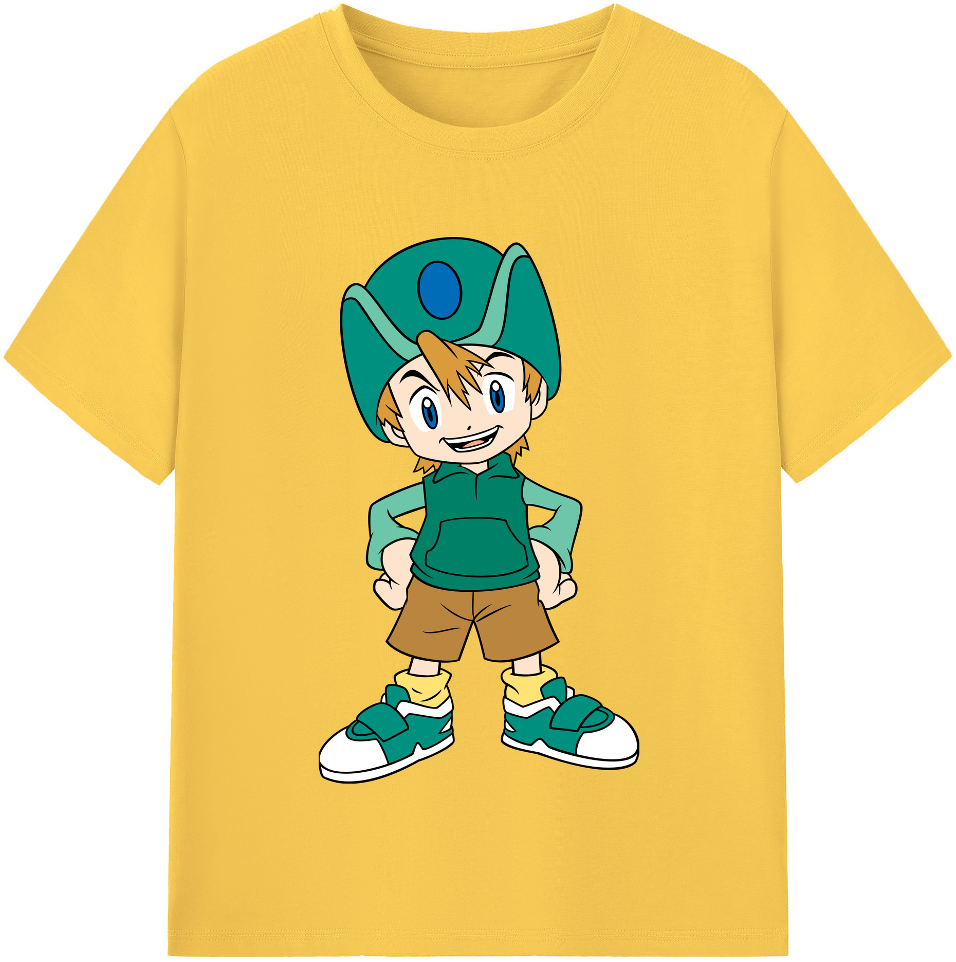 （画像用） Digimon デジタルモンスター/デジモン 綿100％半袖Tシャツ（フロントプリント）