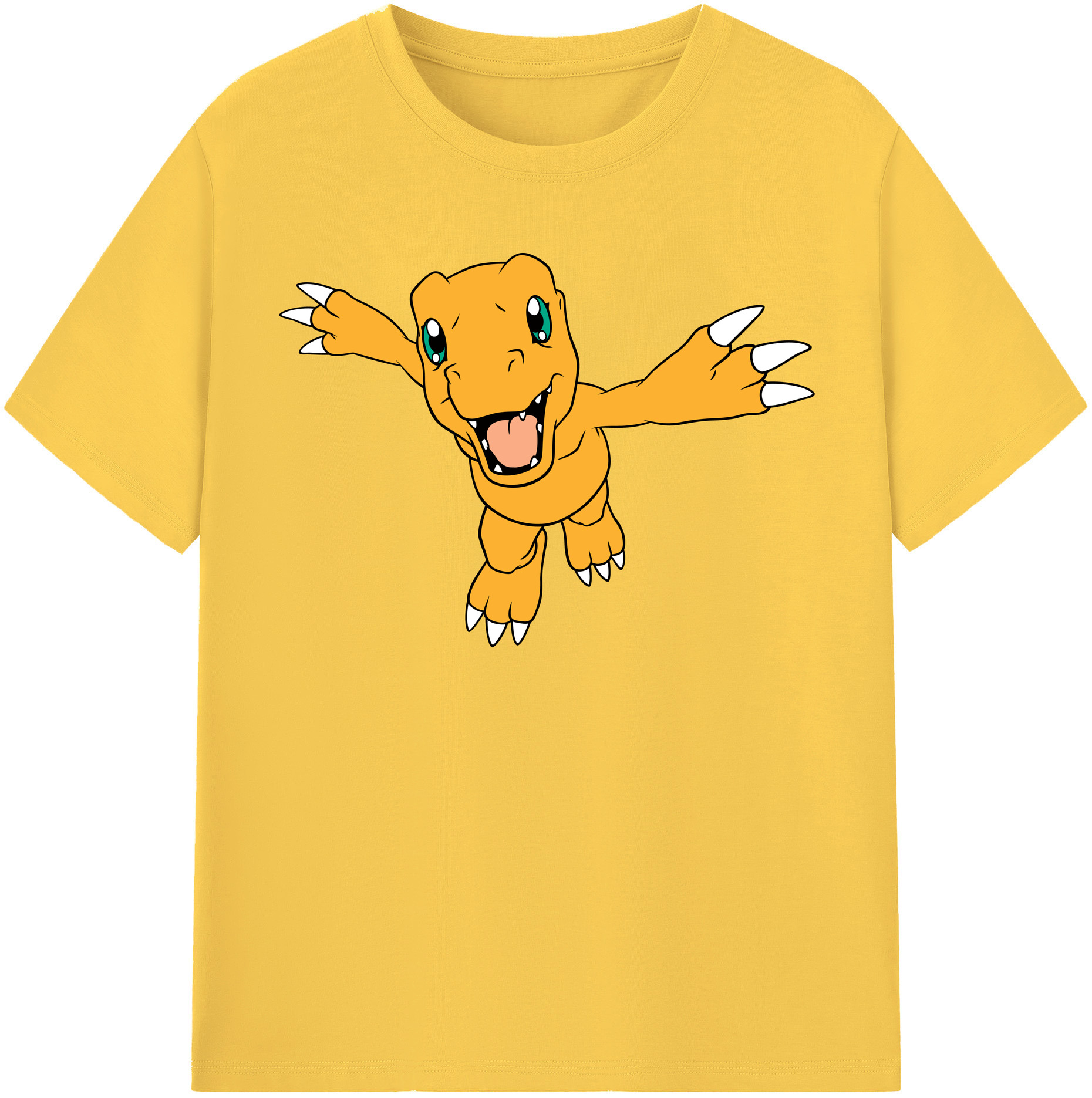 （画像用） Digimon デジタルモンスター/デジモン 綿100％半袖Tシャツ（フロントプリント）