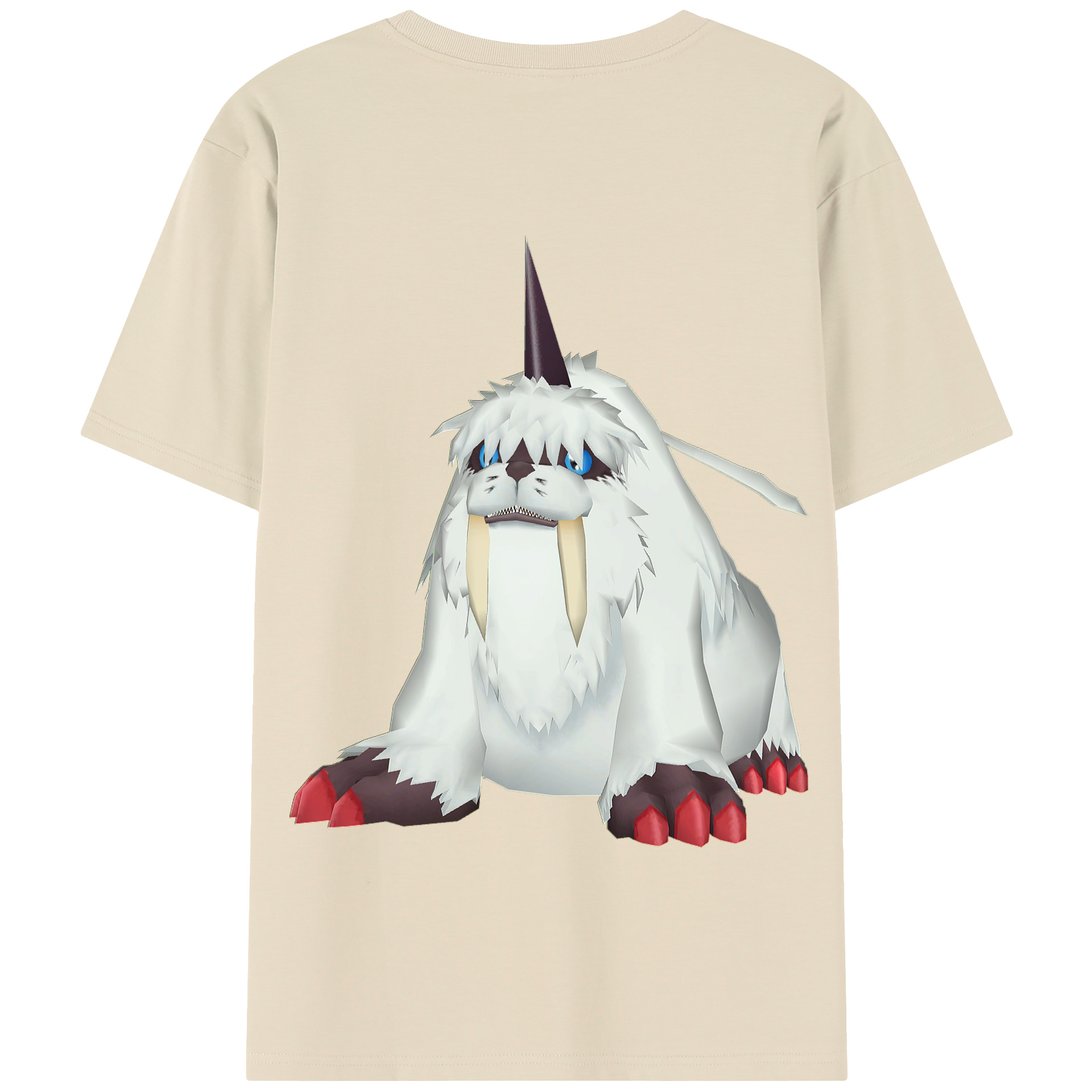 （画像用） Digimon デジタルモンスター/デジモン 綿100％半袖Tシャツ（背面プリント）