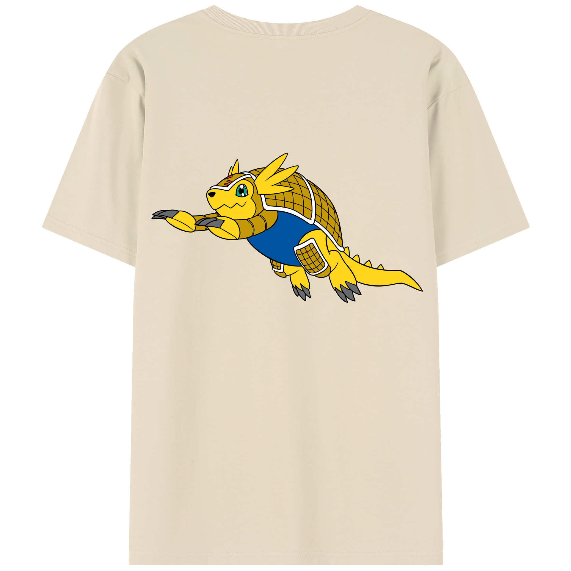 （画像用） Digimon デジタルモンスター/デジモン 綿100％半袖Tシャツ（背面プリント）