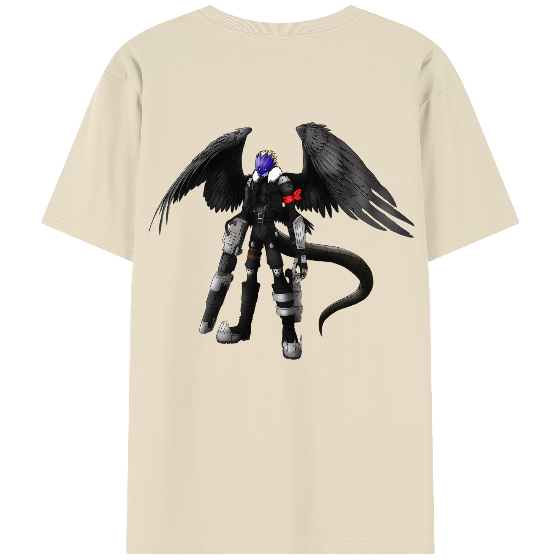（画像用） Digimon デジタルモンスター/デジモン 綿100％半袖Tシャツ（背面プリント）