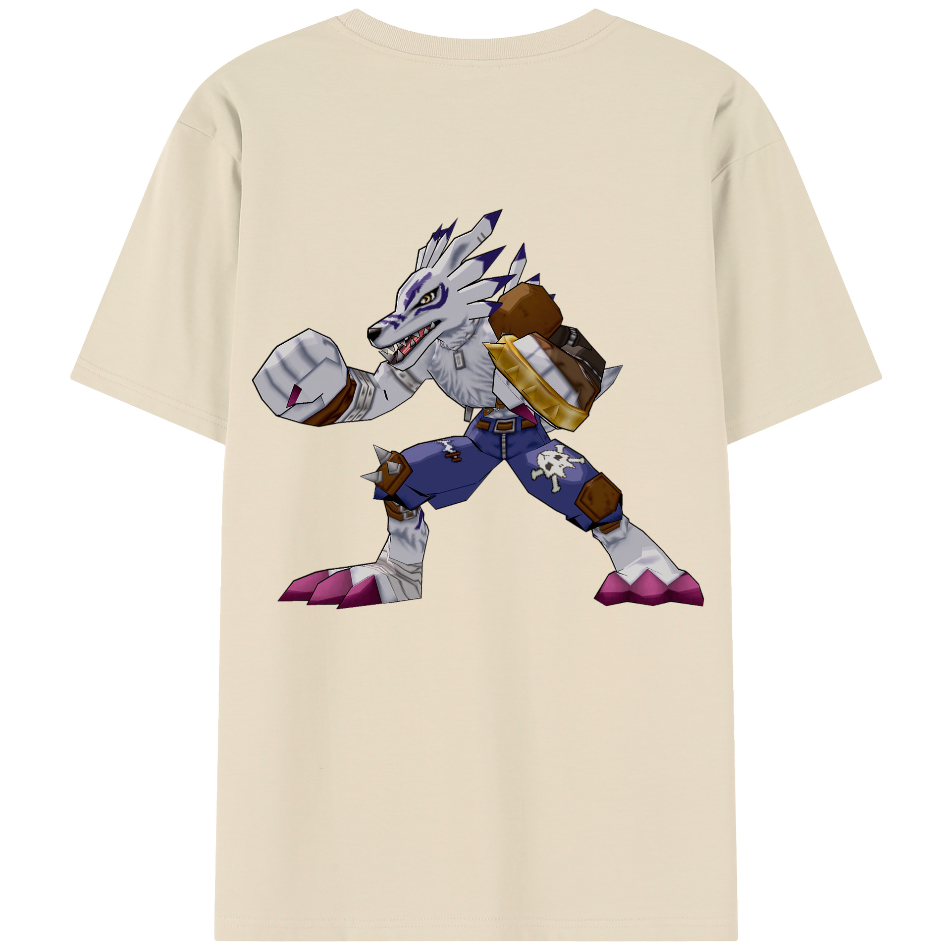 （画像用） Digimon デジタルモンスター/デジモン 綿100％半袖Tシャツ（背面プリント）