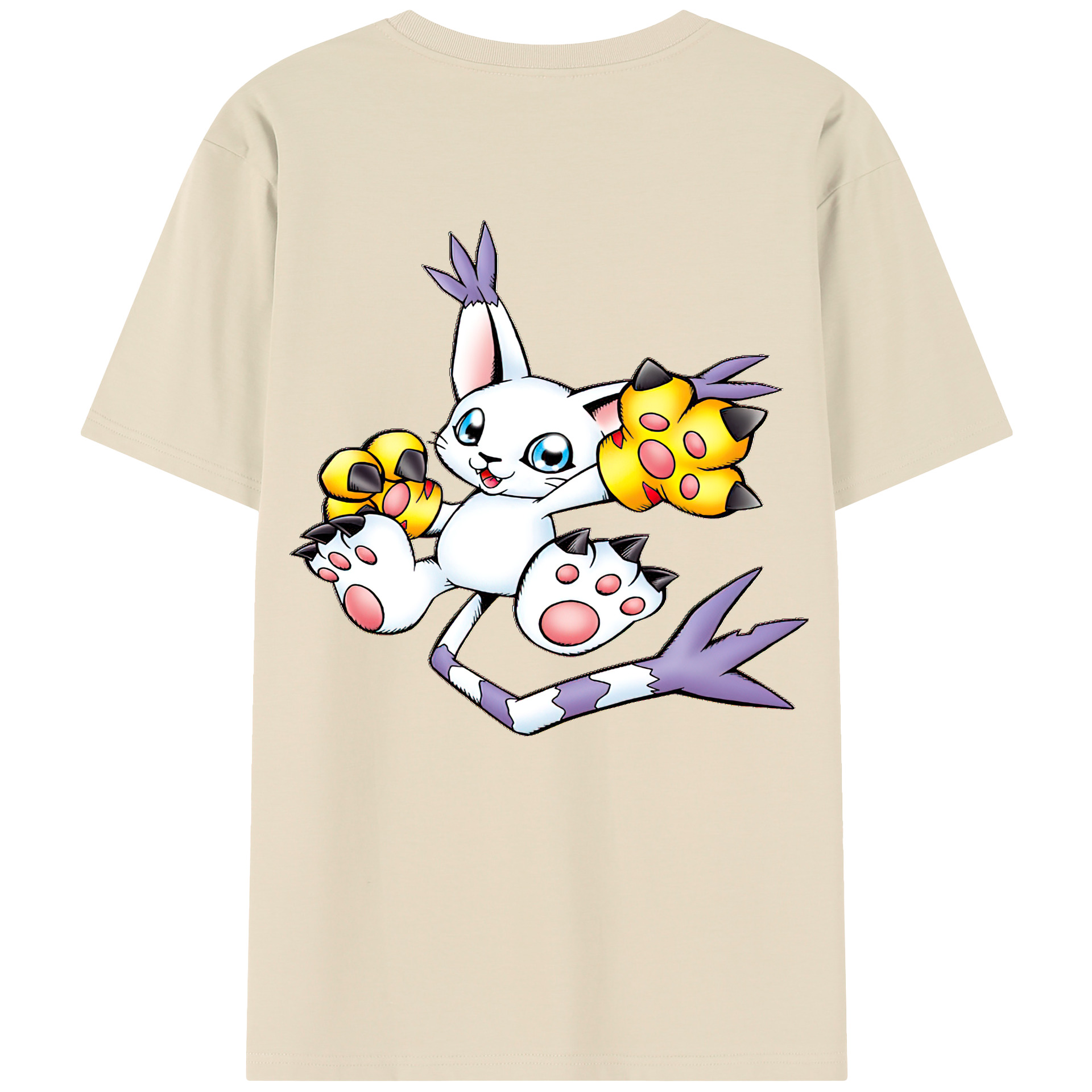 （画像用） Digimon デジタルモンスター/デジモン 綿100％半袖Tシャツ（背面プリント）
