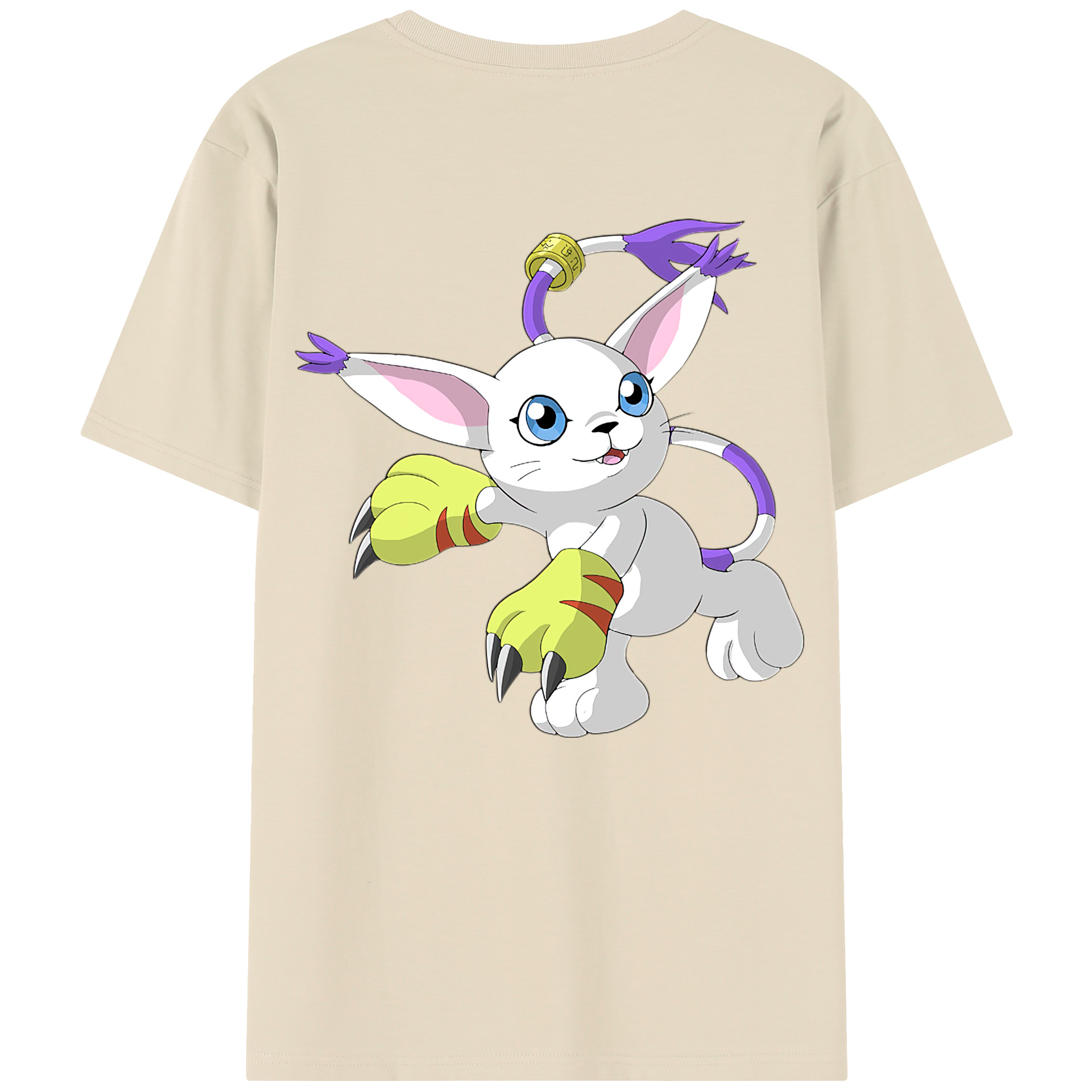 （画像用） Digimon デジタルモンスター/デジモン 綿100％半袖Tシャツ（背面プリント）