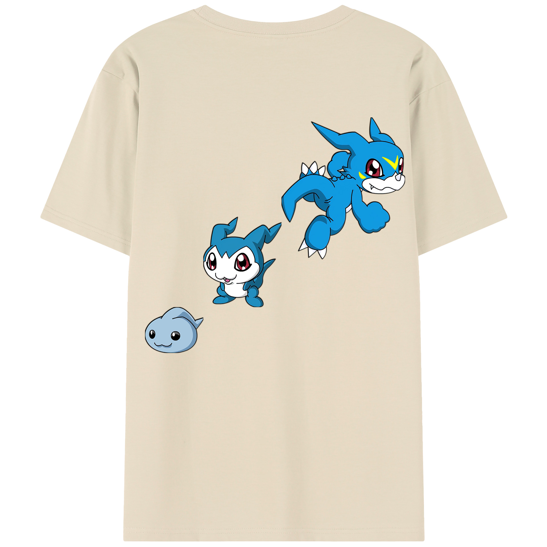 （画像用） Digimon デジタルモンスター/デジモン 綿100％半袖Tシャツ（背面プリント）
