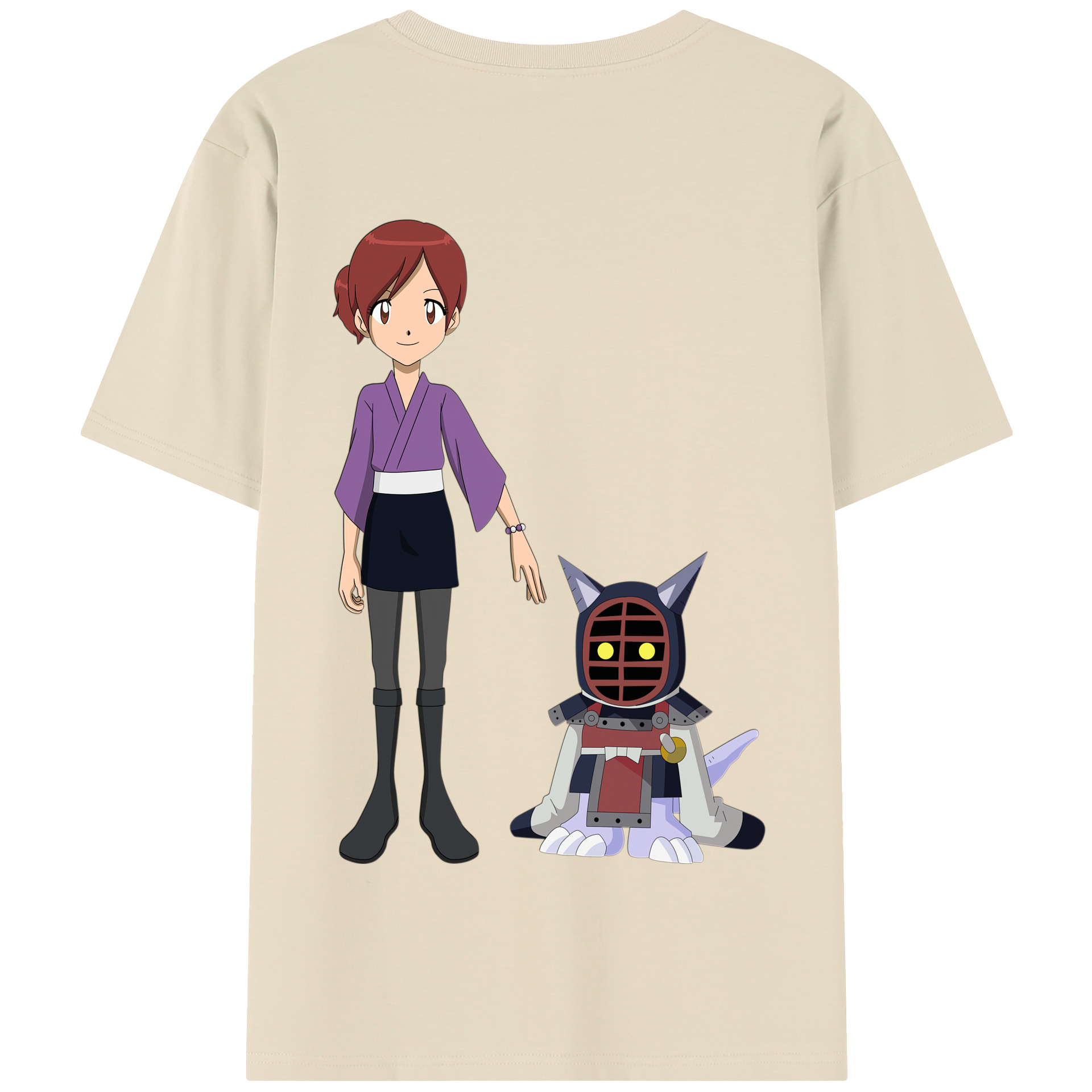 （画像用） Digimon デジタルモンスター/デジモン 綿100％半袖Tシャツ（背面プリント）