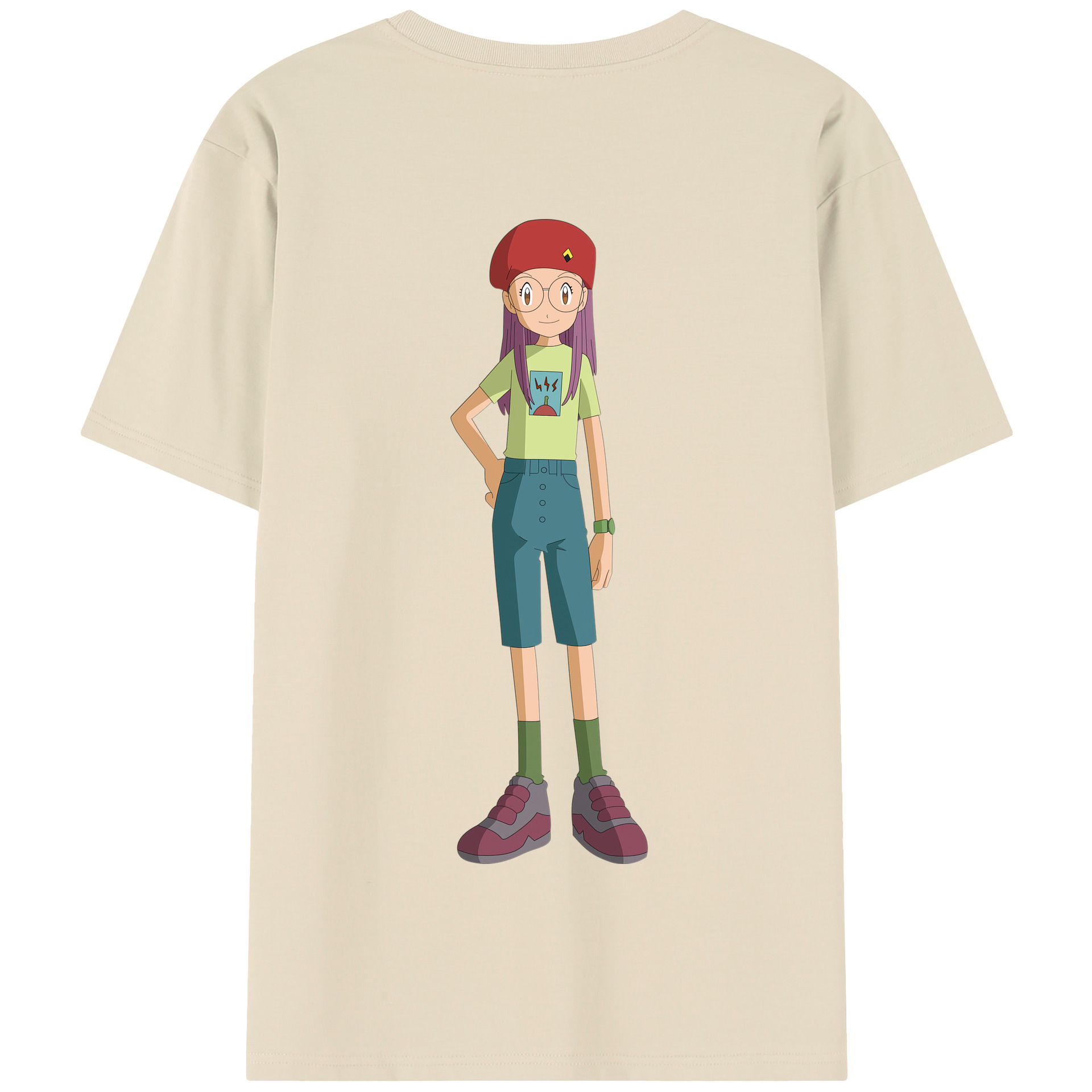 （画像用） Digimon デジタルモンスター/デジモン 綿100％半袖Tシャツ（背面プリント）
