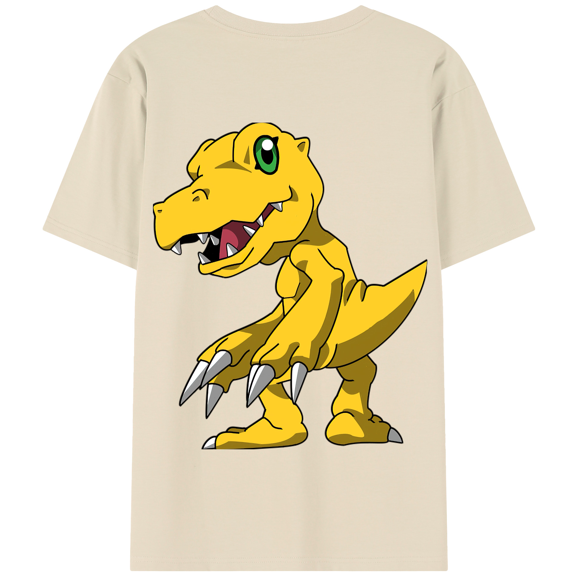 （画像用） Digimon デジタルモンスター/デジモン 綿100％半袖Tシャツ（背面プリント）