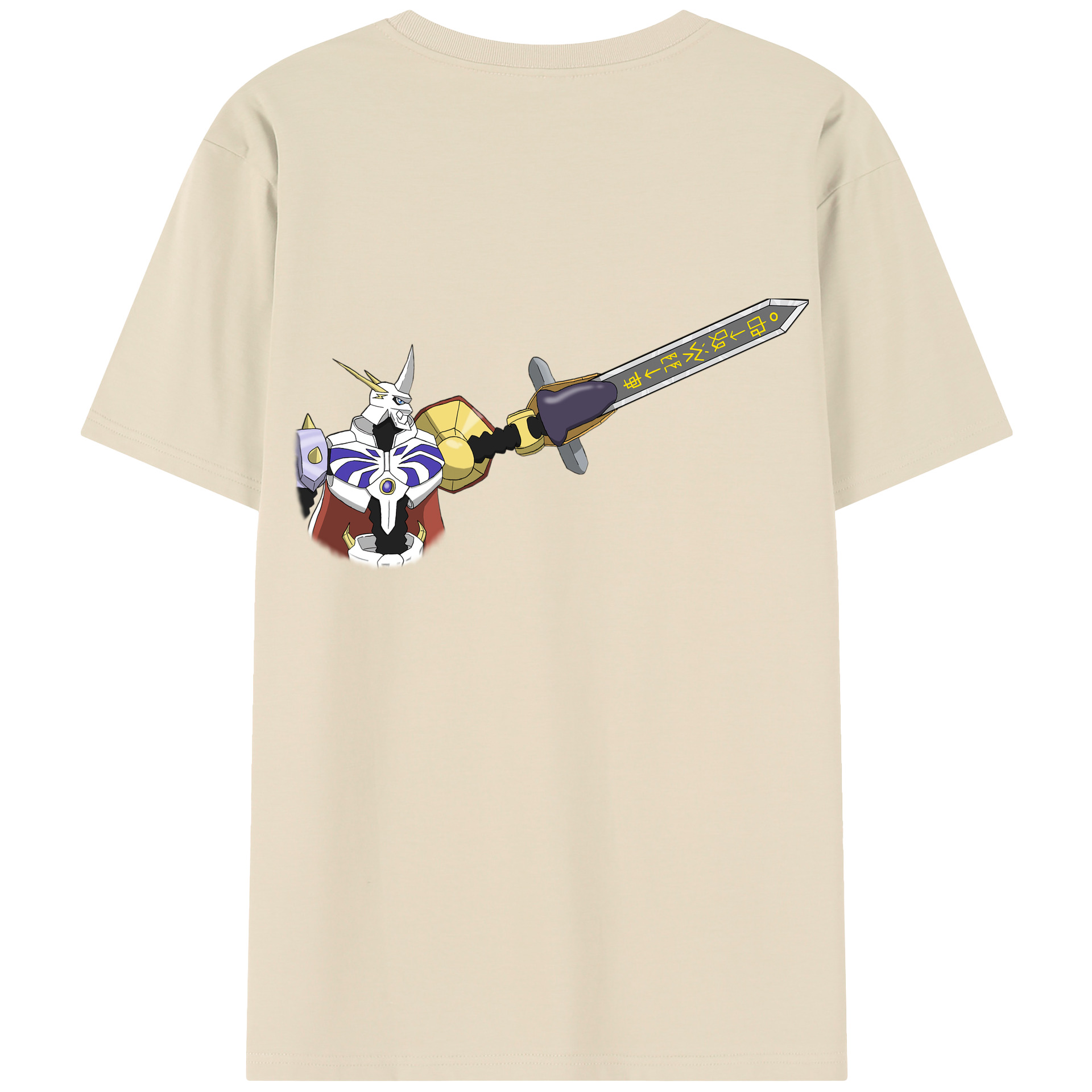 （画像用） Digimon デジタルモンスター/デジモン 綿100％半袖Tシャツ（背面プリント）